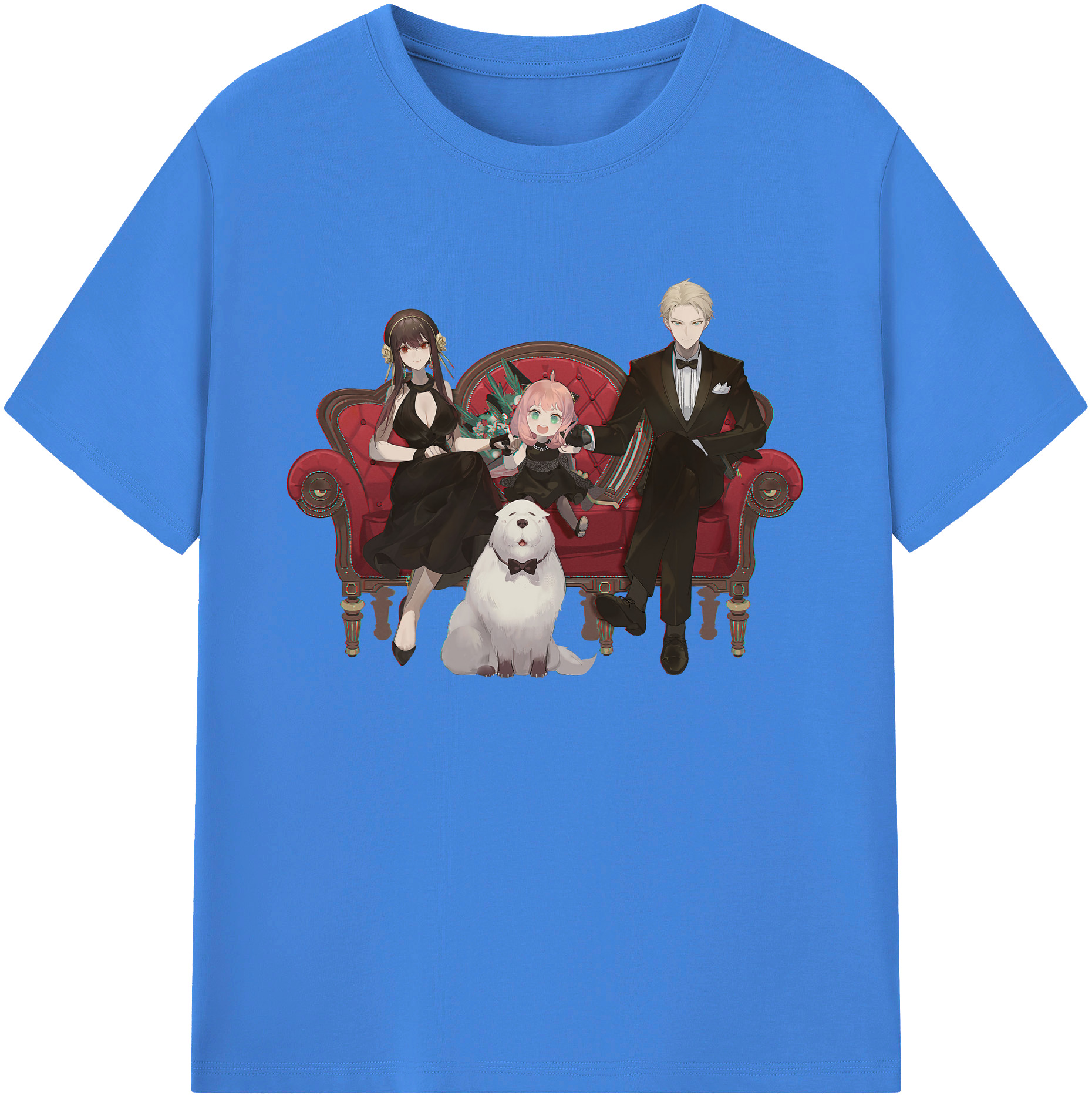 （画像用） SPY×FAMILY间谍家家酒 綿100％ メンズ半袖Tシャツ｜肌触りやわらか＆通気性