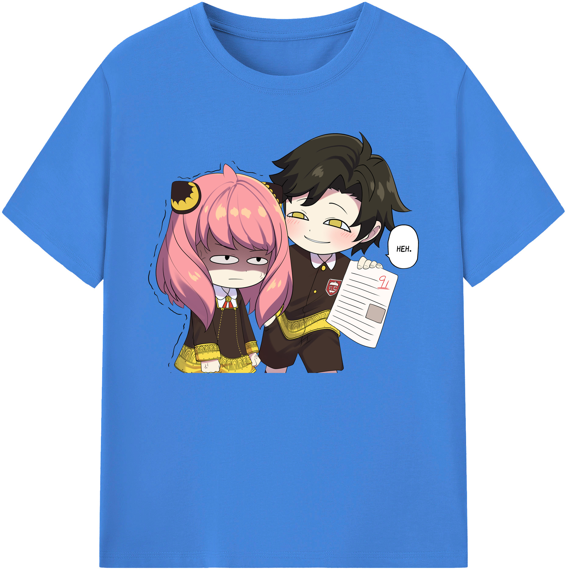 （画像用） SPY×FAMILY间谍家家酒 綿100％ メンズ半袖Tシャツ｜肌触りやわらか＆通気性