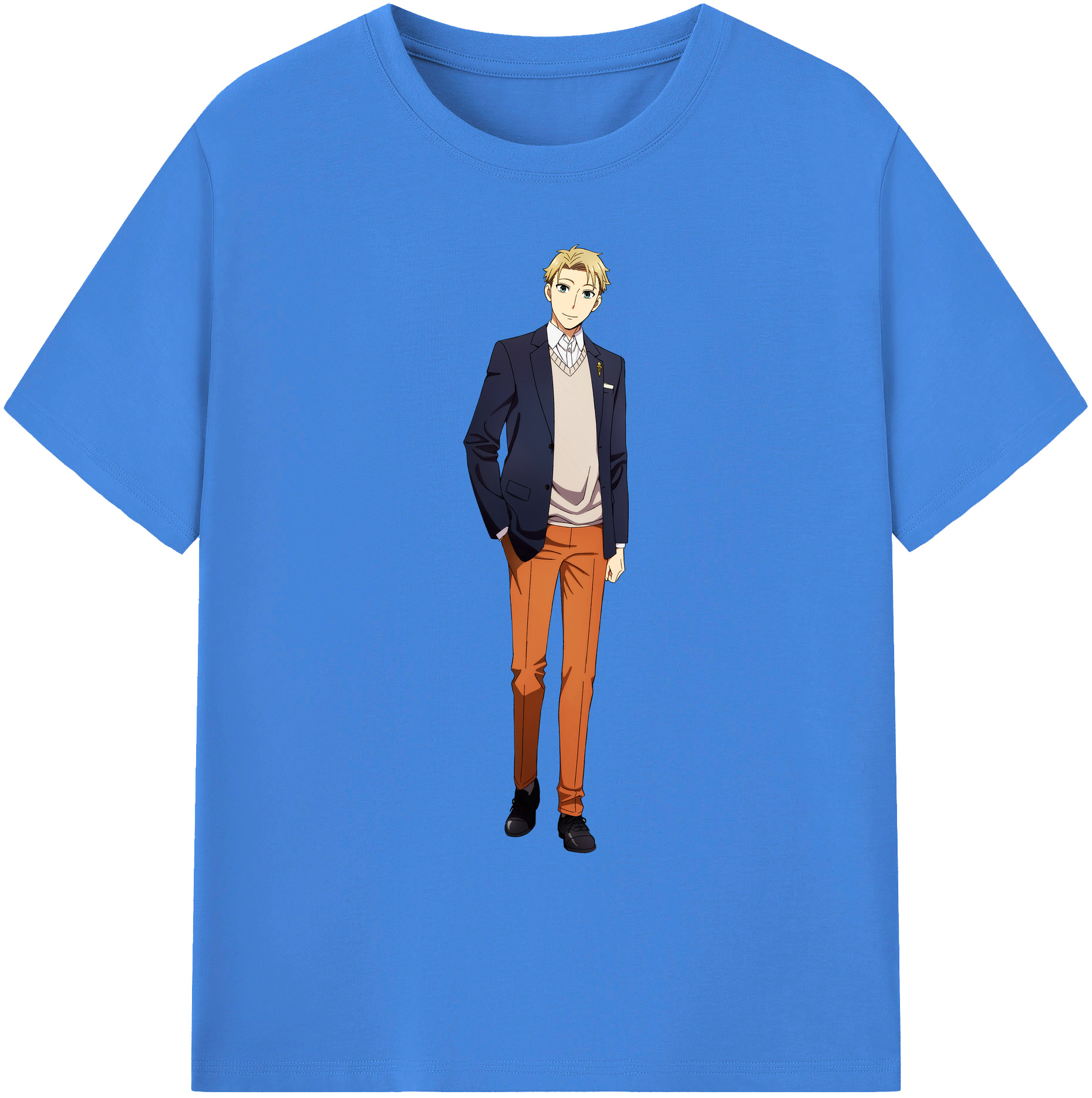 （画像用） SPY×FAMILY间谍家家酒 綿100％ メンズ半袖Tシャツ｜肌触りやわらか＆通気性