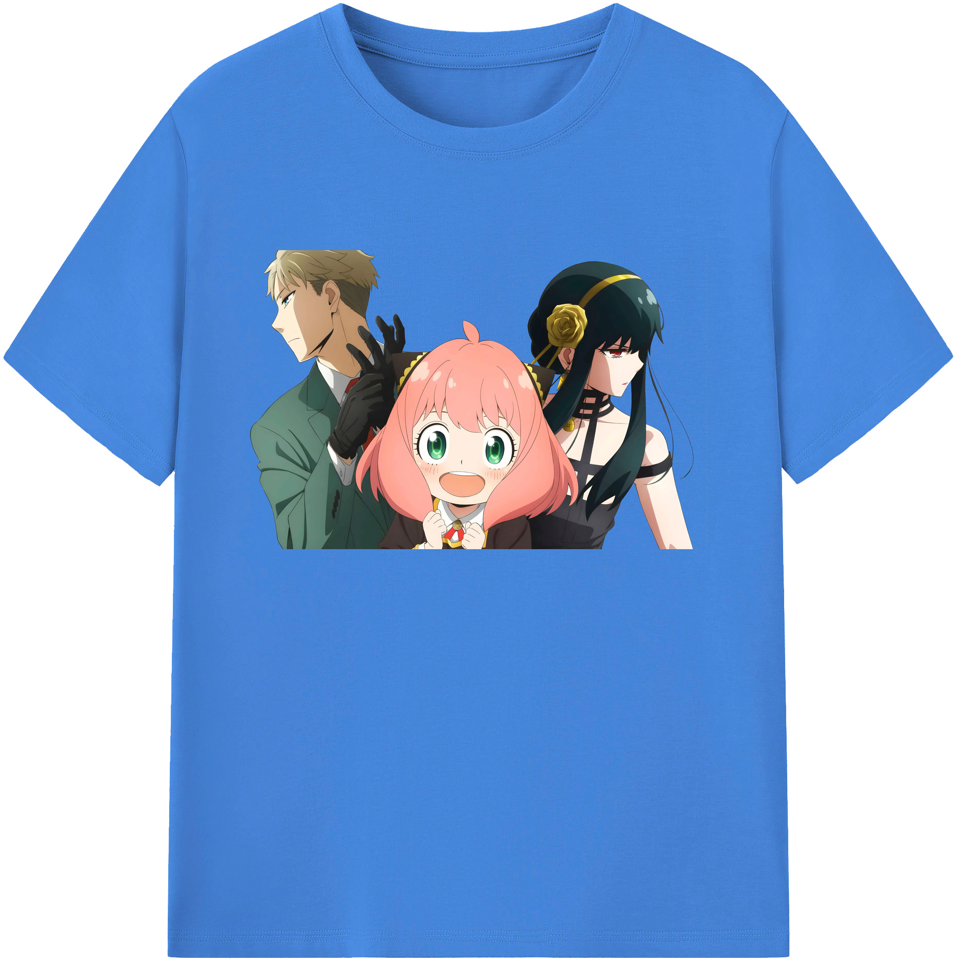 （画像用） SPY×FAMILY间谍家家酒 綿100％ メンズ半袖Tシャツ｜肌触りやわらか＆通気性