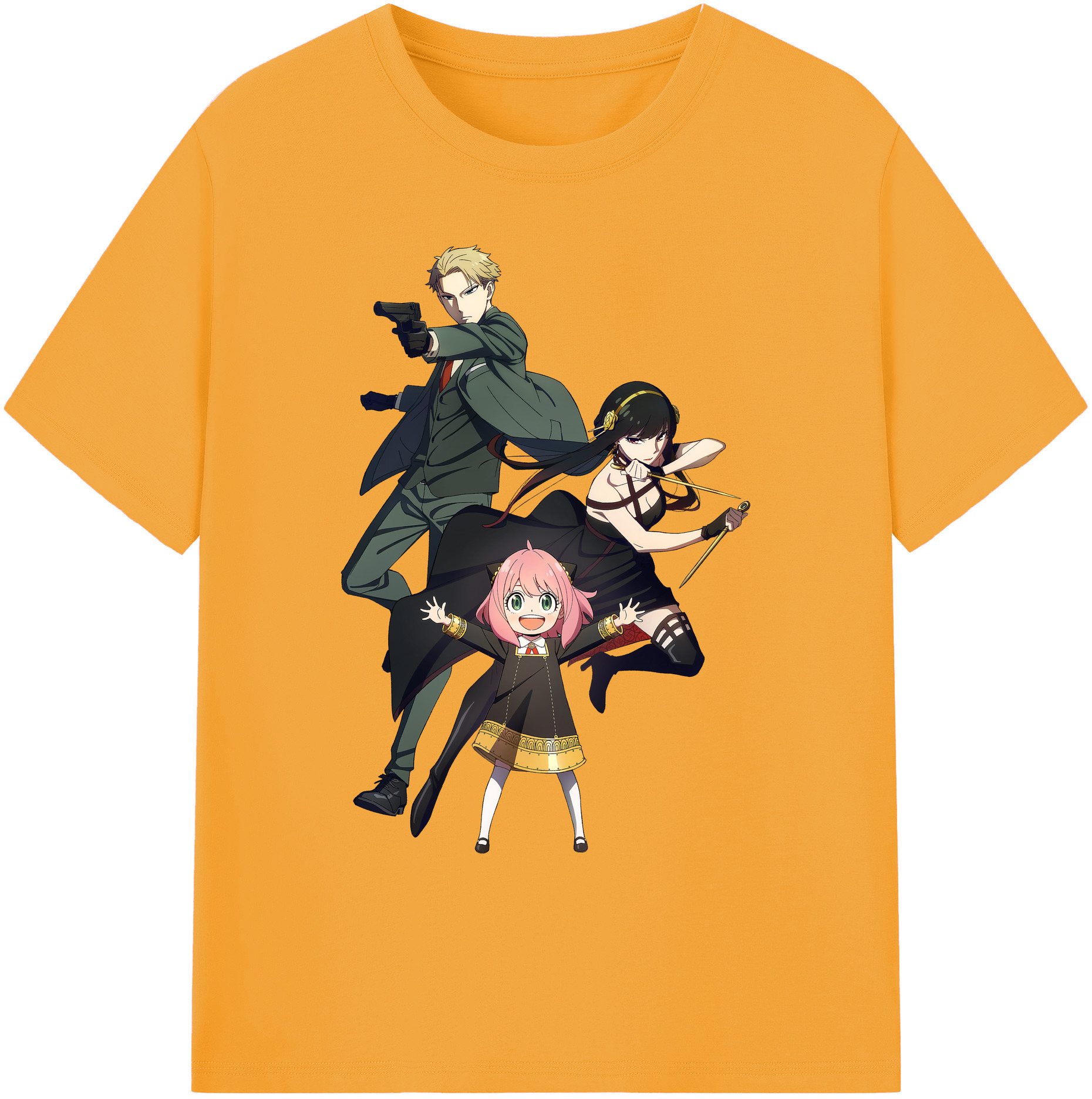 （画像用） SPY×FAMILY间谍家家酒 綿100％ メンズ半袖Tシャツ｜肌触りやわらか＆通気性