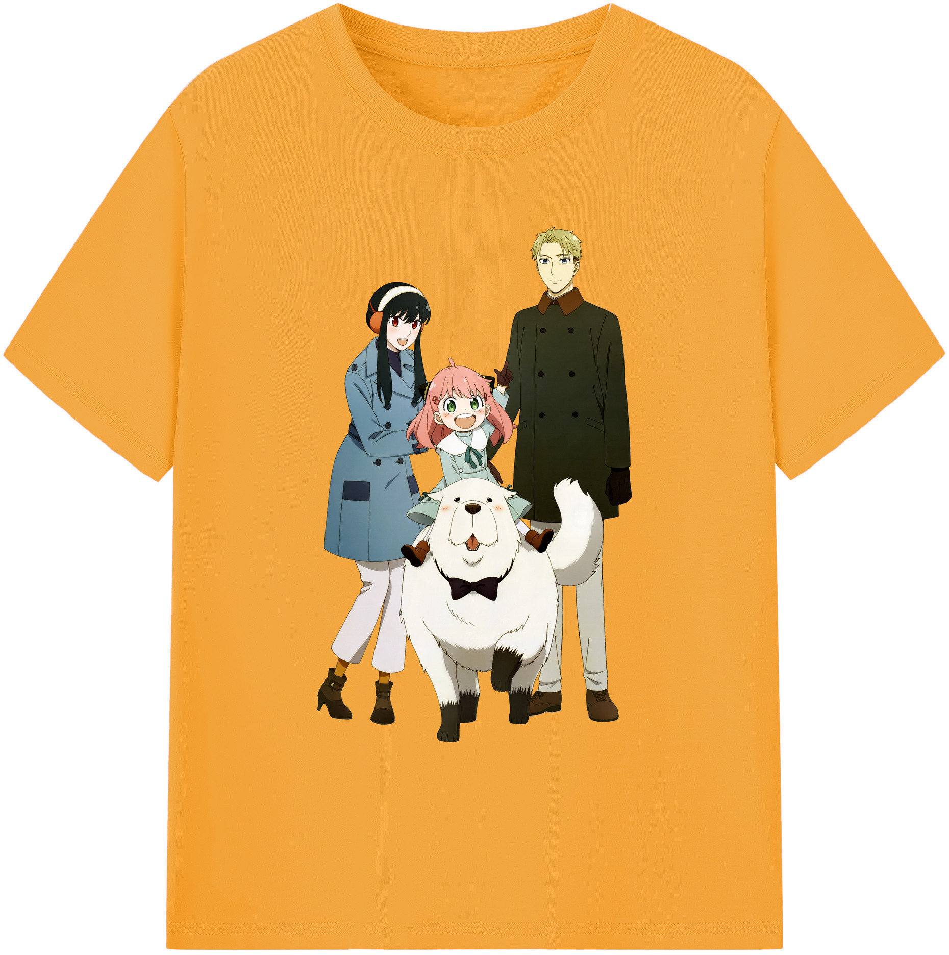 （画像用） SPY×FAMILY间谍家家酒 綿100％ メンズ半袖Tシャツ｜肌触りやわらか＆通気性