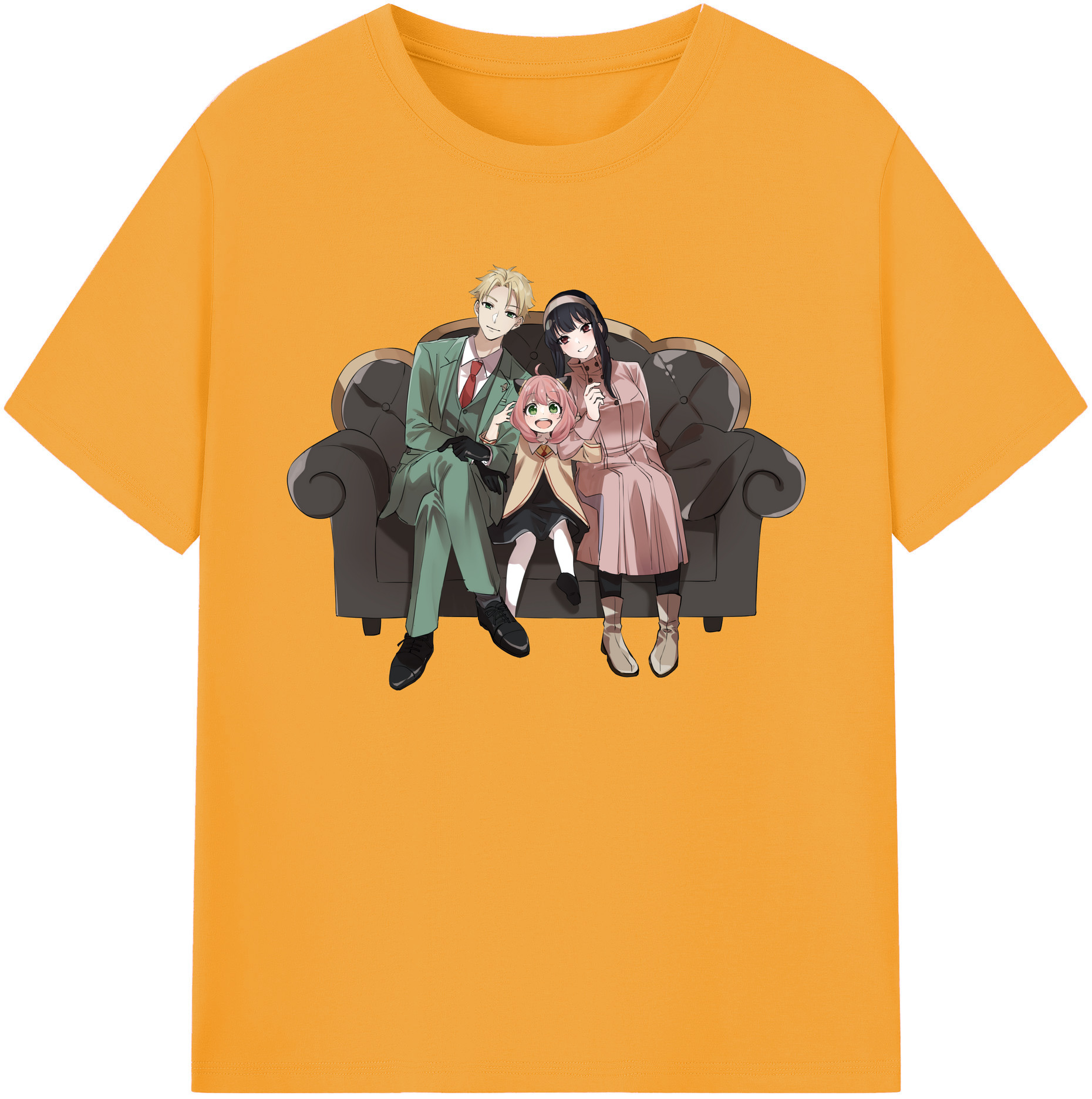 （画像用） SPY×FAMILY间谍家家酒 綿100％ メンズ半袖Tシャツ｜肌触りやわらか＆通気性