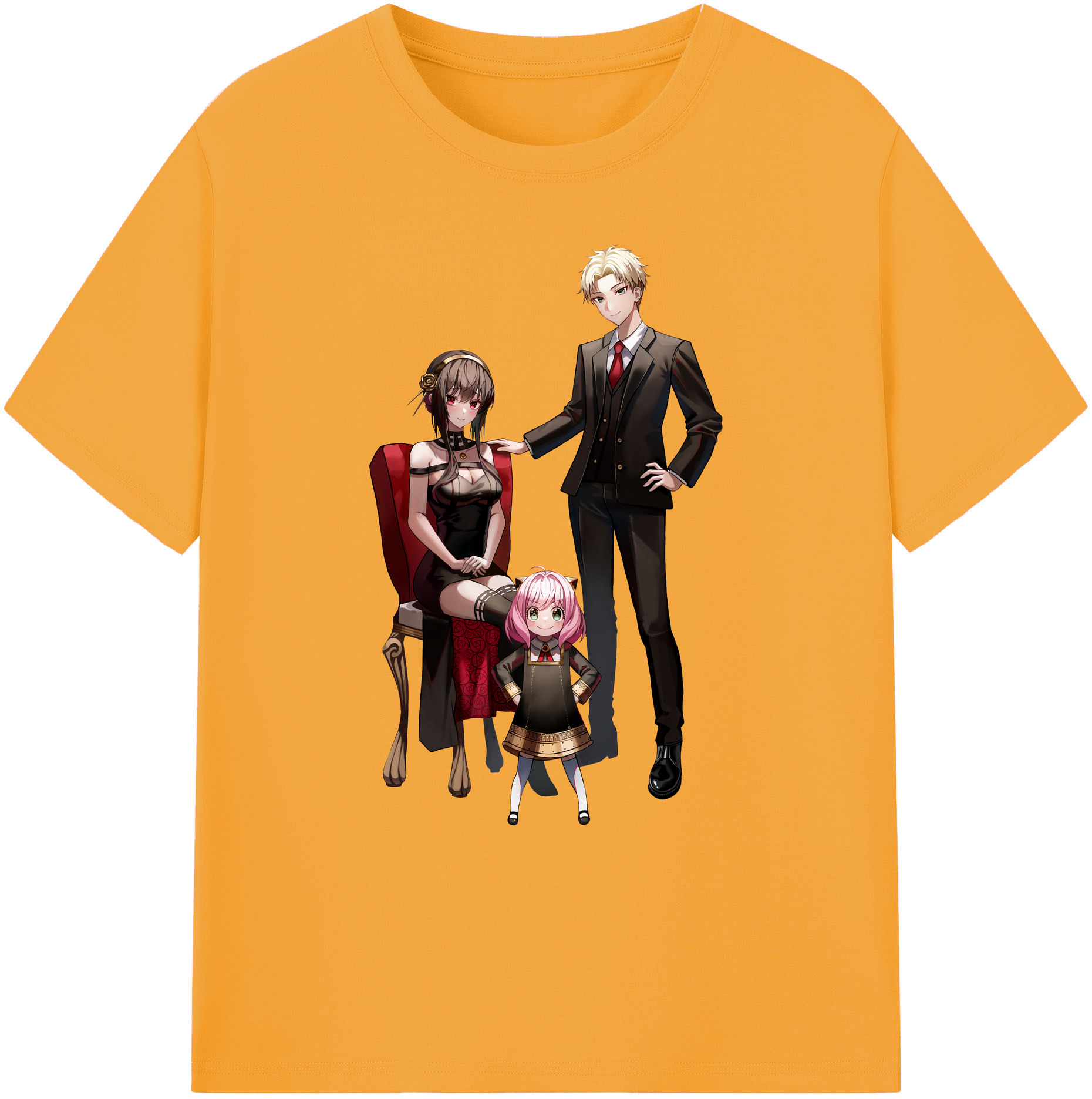 （画像用） SPY×FAMILY间谍家家酒 綿100％ メンズ半袖Tシャツ｜肌触りやわらか＆通気性