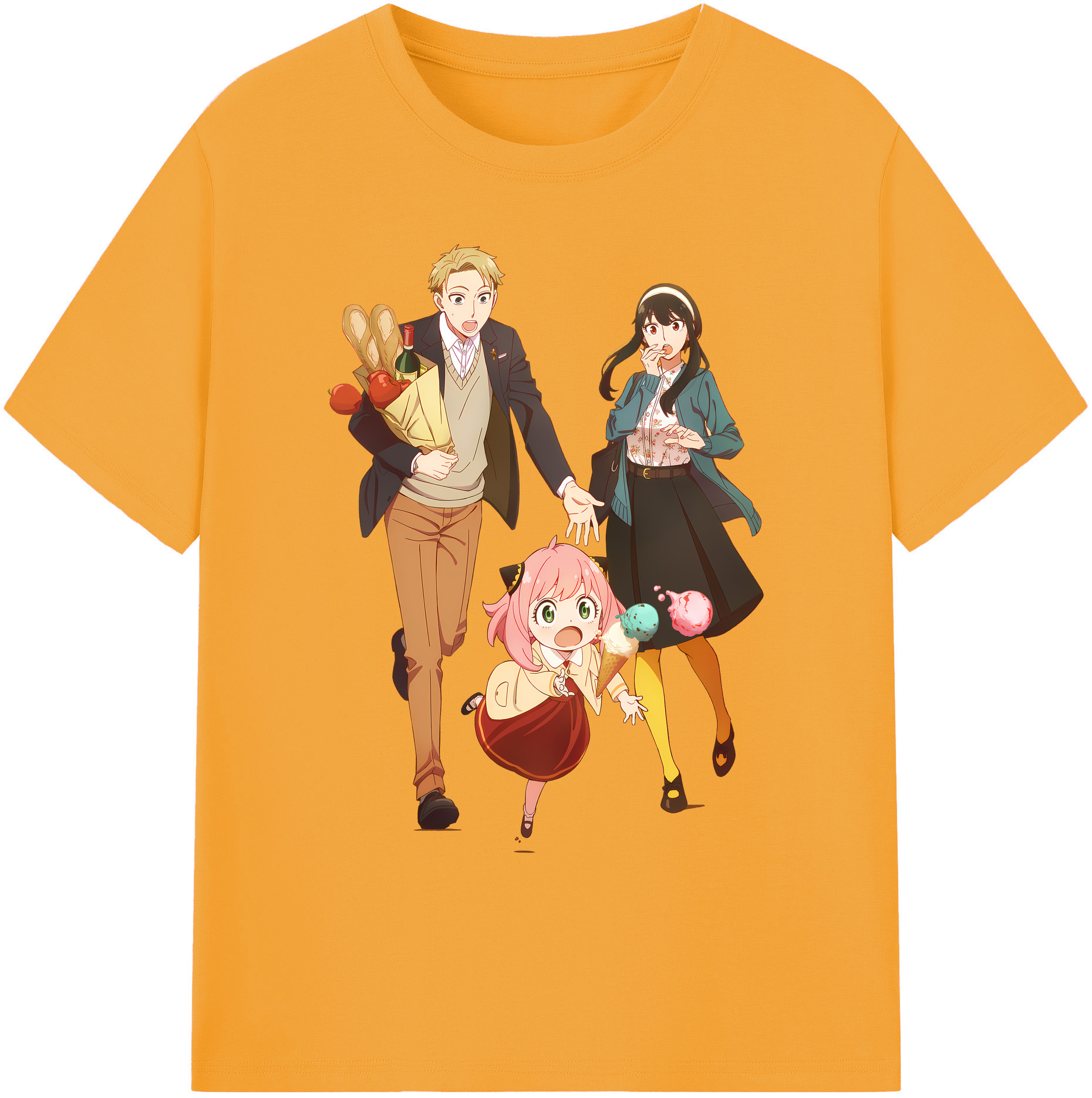 （画像用） SPY×FAMILY间谍家家酒 綿100％ メンズ半袖Tシャツ｜肌触りやわらか＆通気性