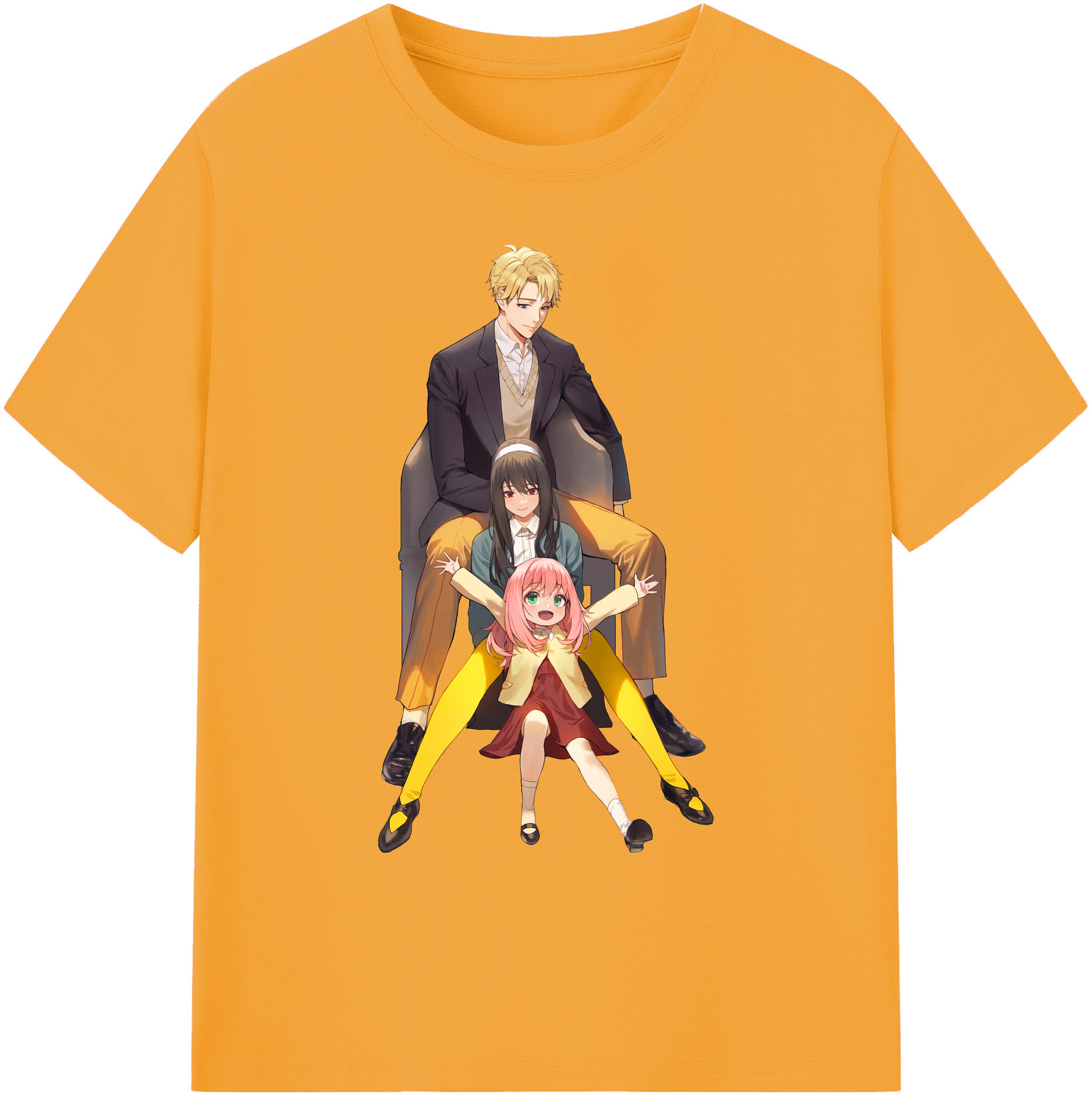 （画像用） SPY×FAMILY间谍家家酒 綿100％ メンズ半袖Tシャツ｜肌触りやわらか＆通気性