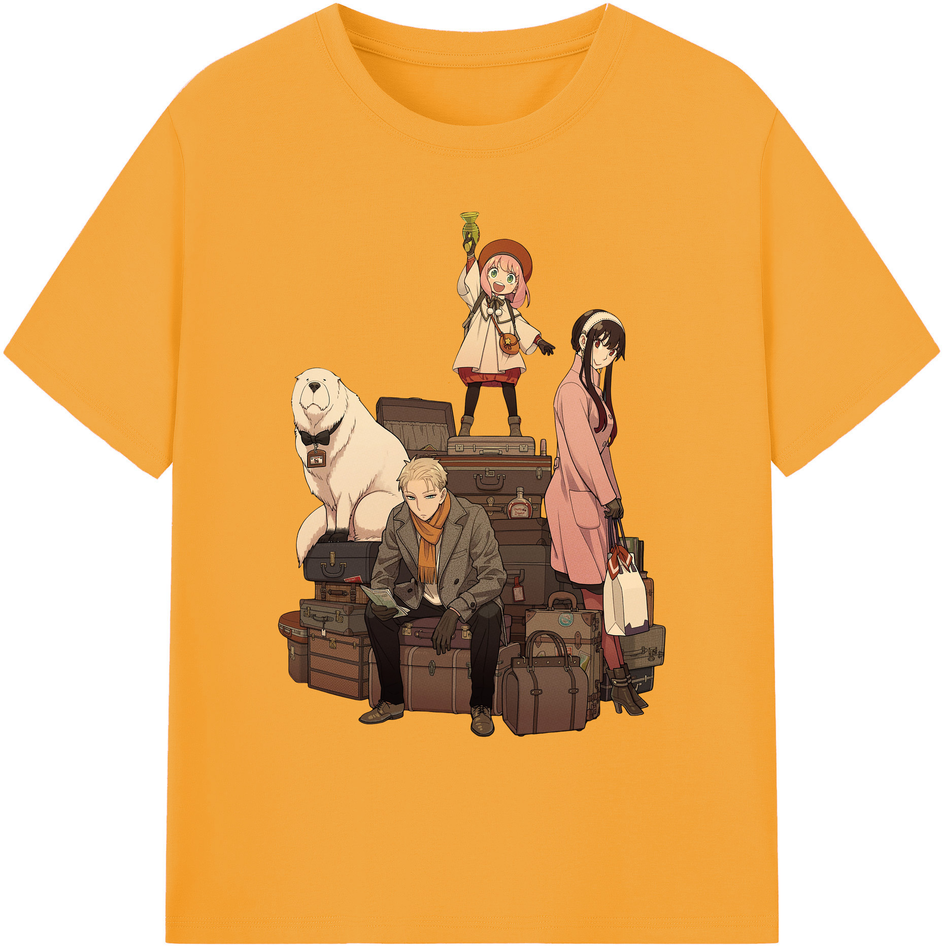 （画像用） SPY×FAMILY间谍家家酒 綿100％ メンズ半袖Tシャツ｜肌触りやわらか＆通気性