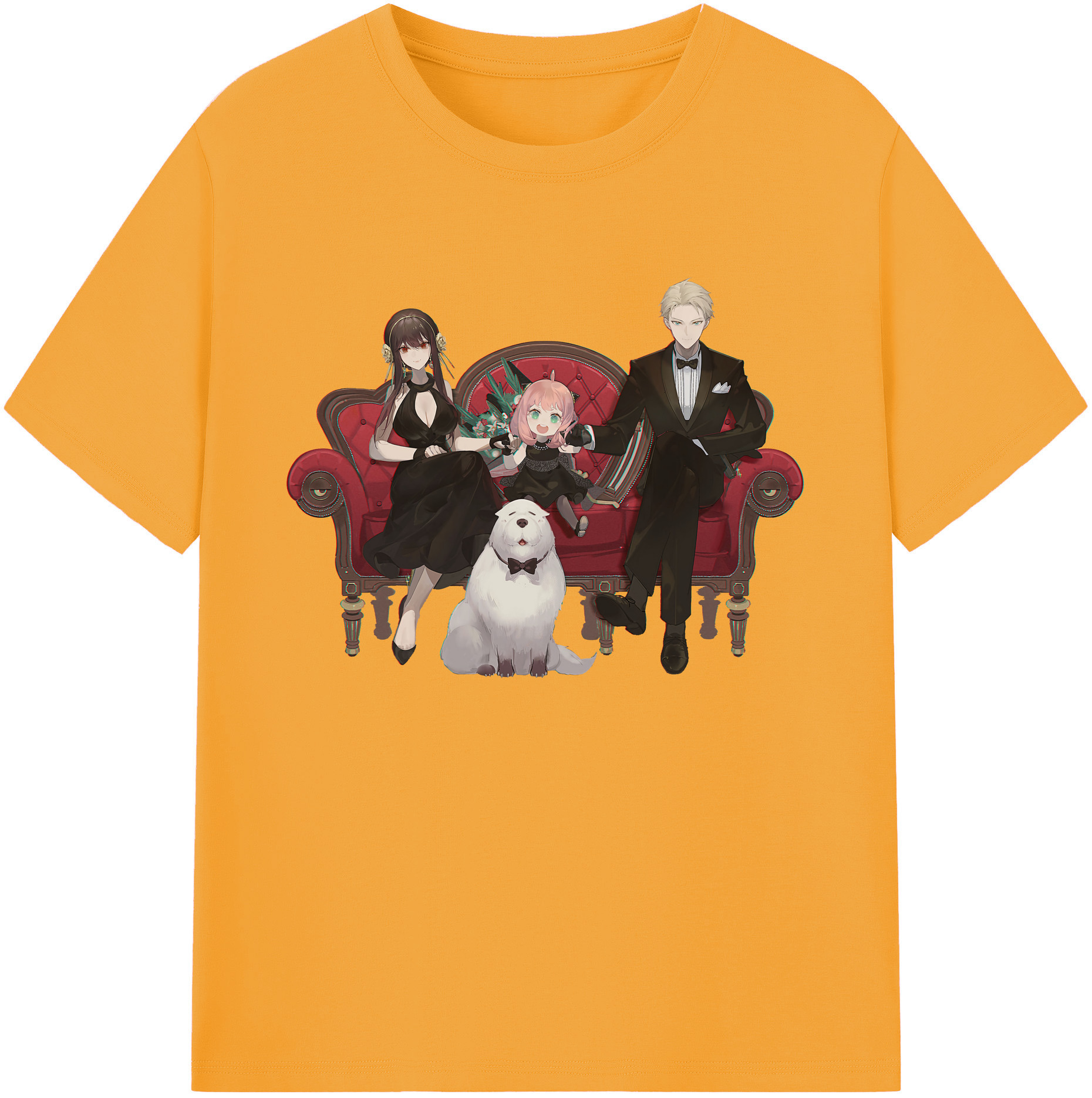 （画像用） SPY×FAMILY间谍家家酒 綿100％ メンズ半袖Tシャツ｜肌触りやわらか＆通気性