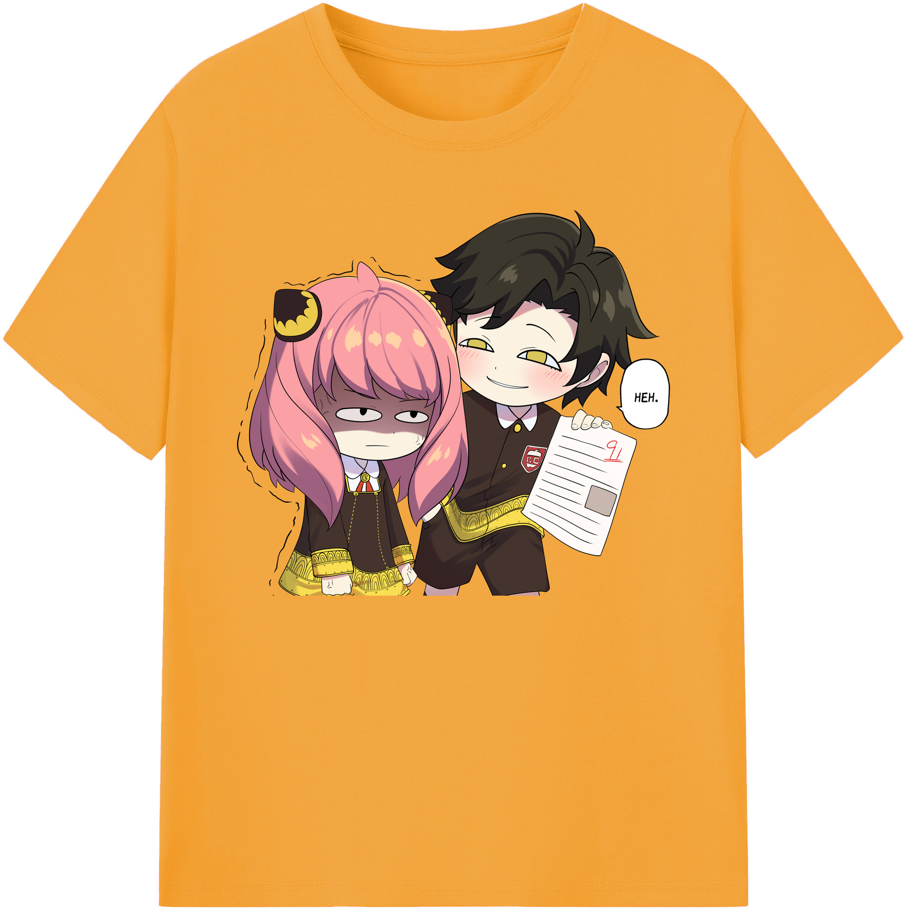 （画像用） SPY×FAMILY间谍家家酒 綿100％ メンズ半袖Tシャツ｜肌触りやわらか＆通気性