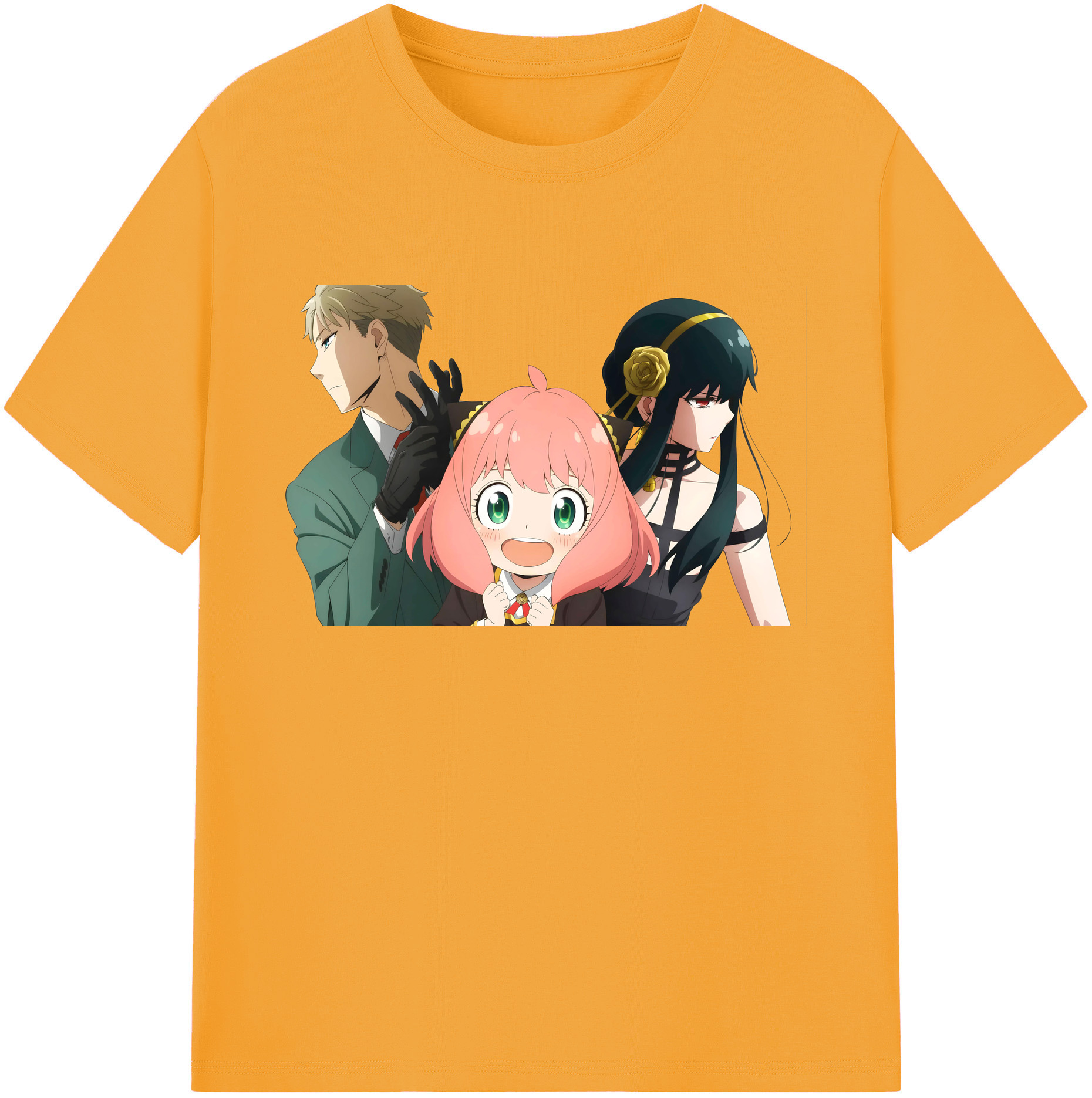（画像用） SPY×FAMILY间谍家家酒 綿100％ メンズ半袖Tシャツ｜肌触りやわらか＆通気性