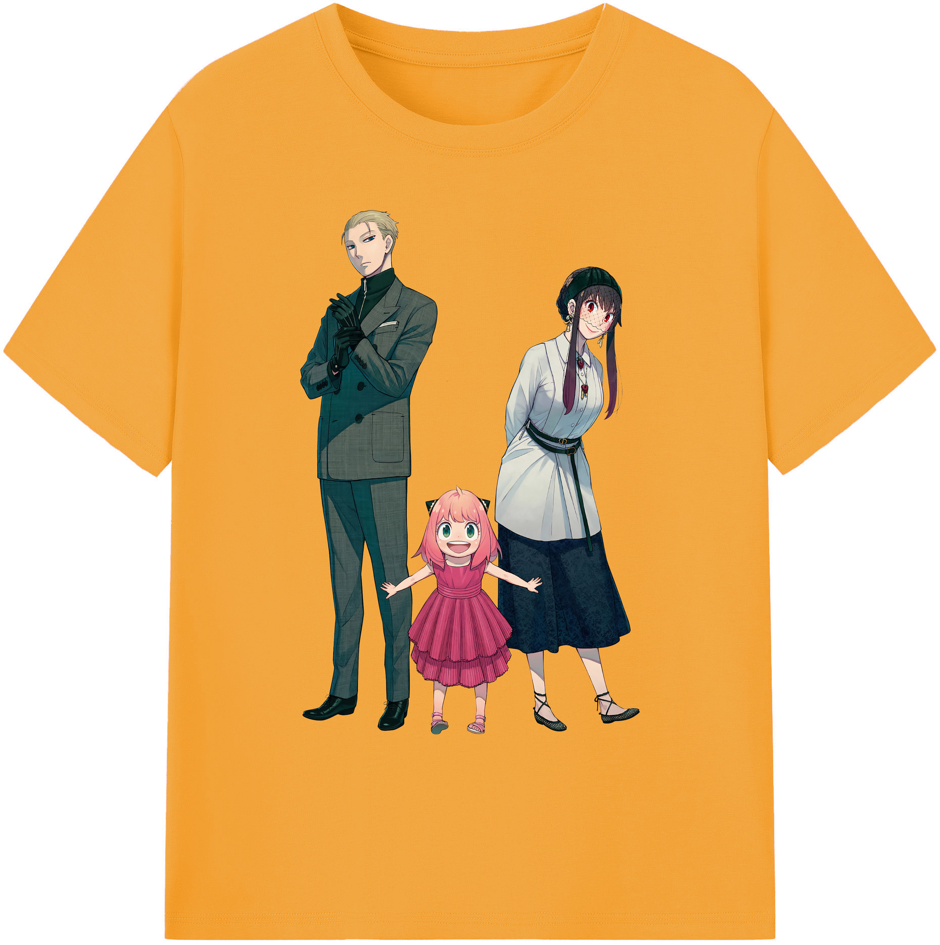 （画像用） SPY×FAMILY间谍家家酒 綿100％ メンズ半袖Tシャツ｜肌触りやわらか＆通気性