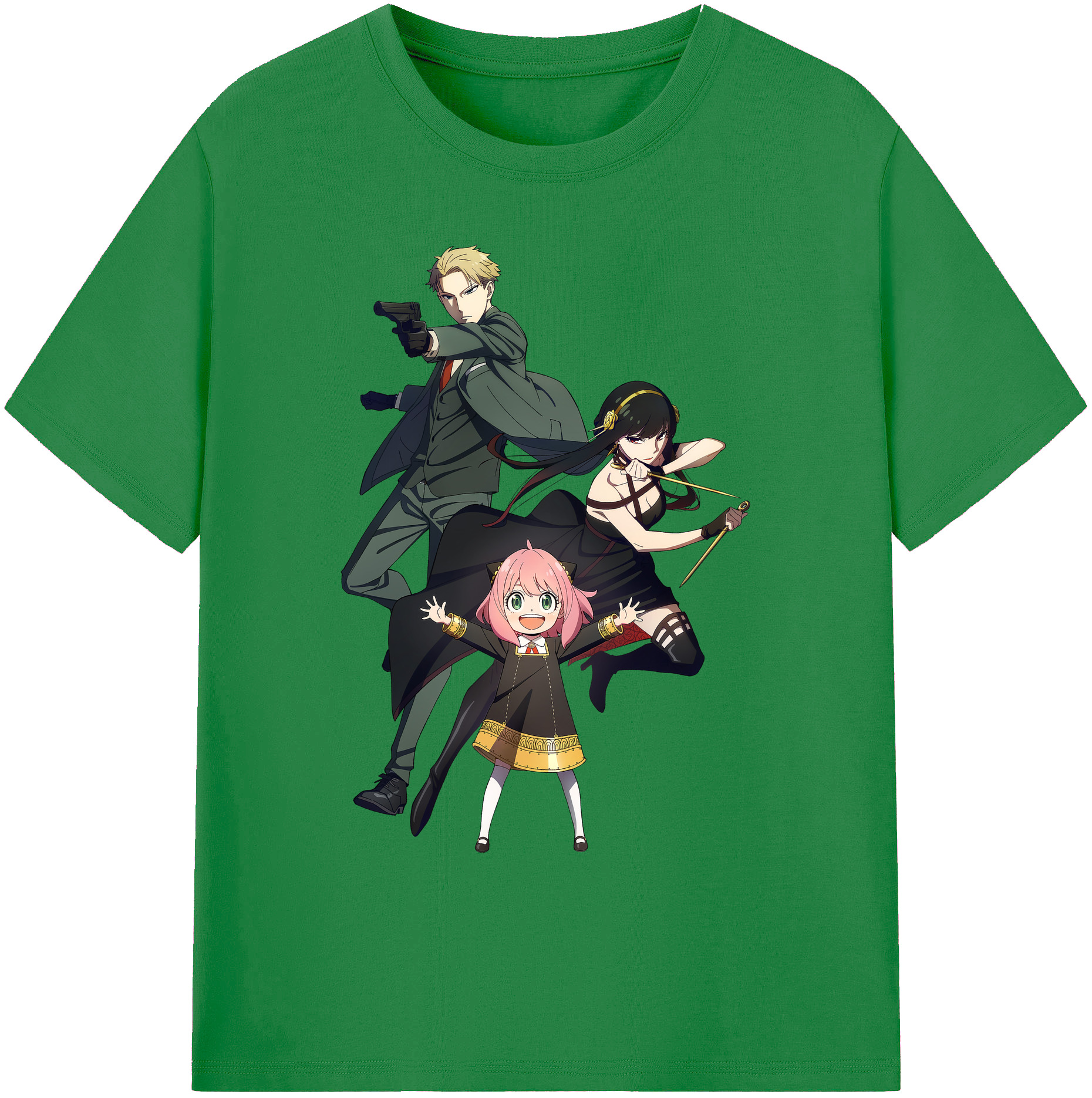 （画像用） SPY×FAMILY间谍家家酒 綿100％ メンズ半袖Tシャツ｜肌触りやわらか＆通気性