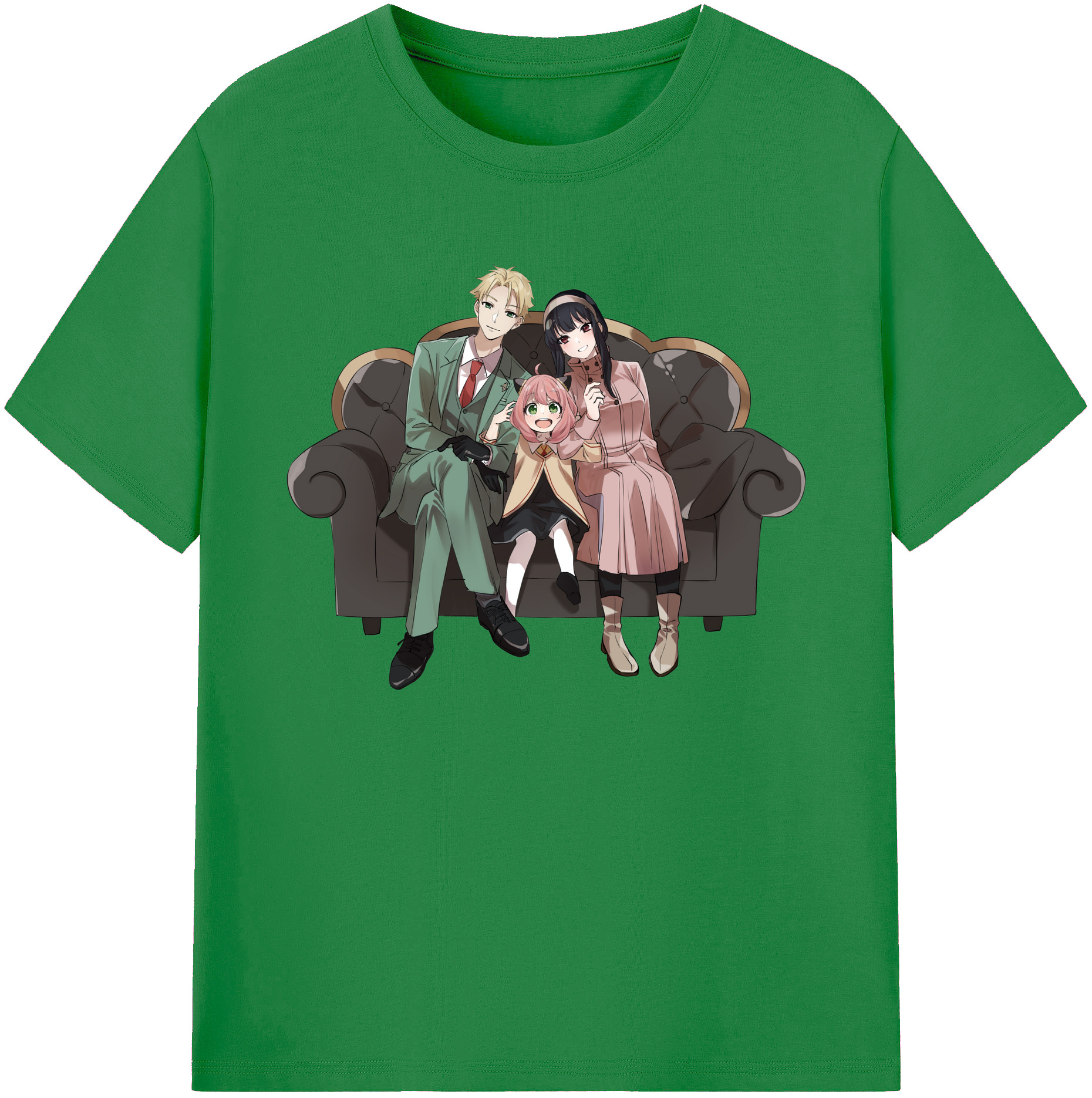 （画像用） SPY×FAMILY间谍家家酒 綿100％ メンズ半袖Tシャツ｜肌触りやわらか＆通気性