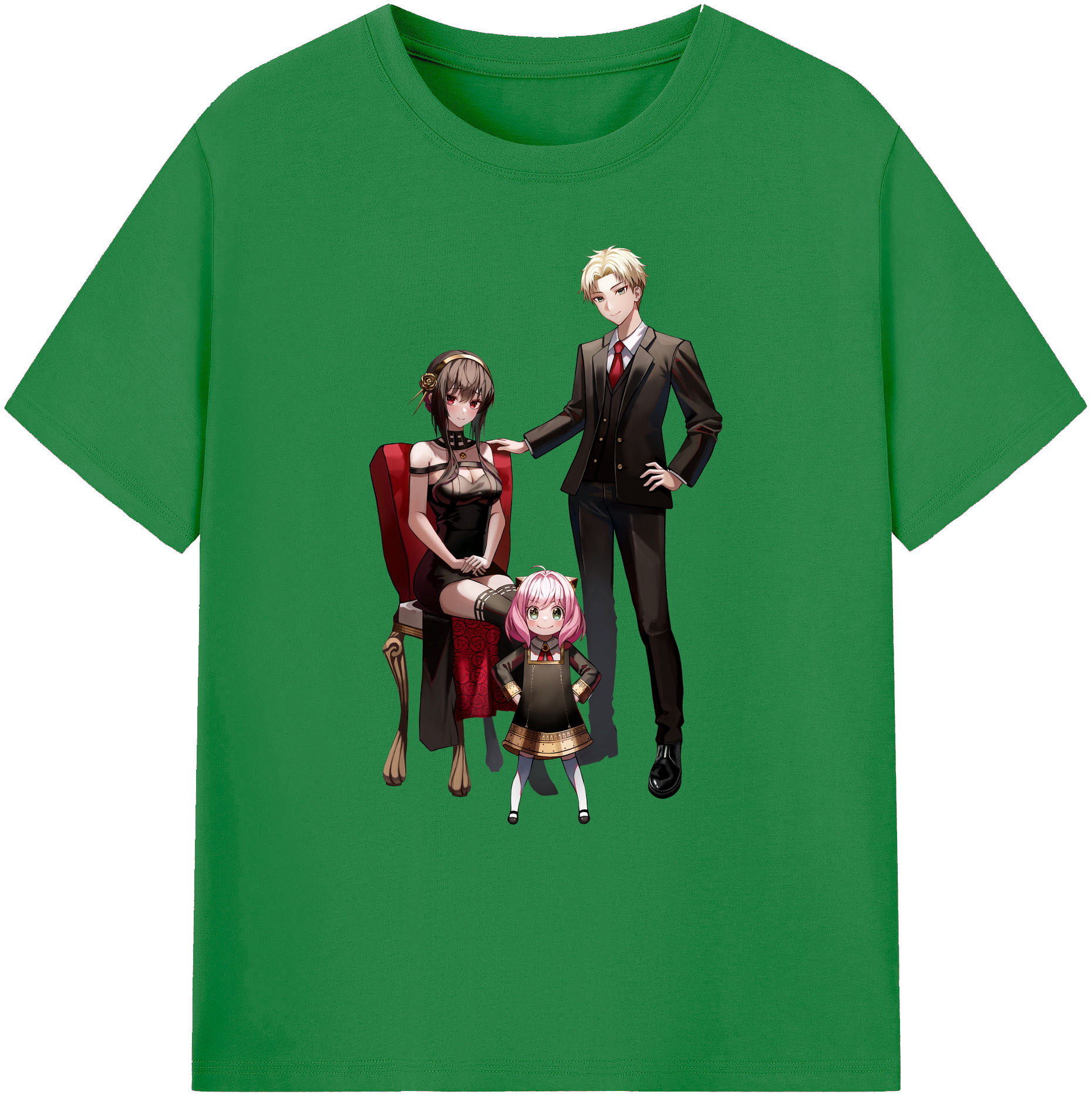 （画像用） SPY×FAMILY间谍家家酒 綿100％ メンズ半袖Tシャツ｜肌触りやわらか＆通気性