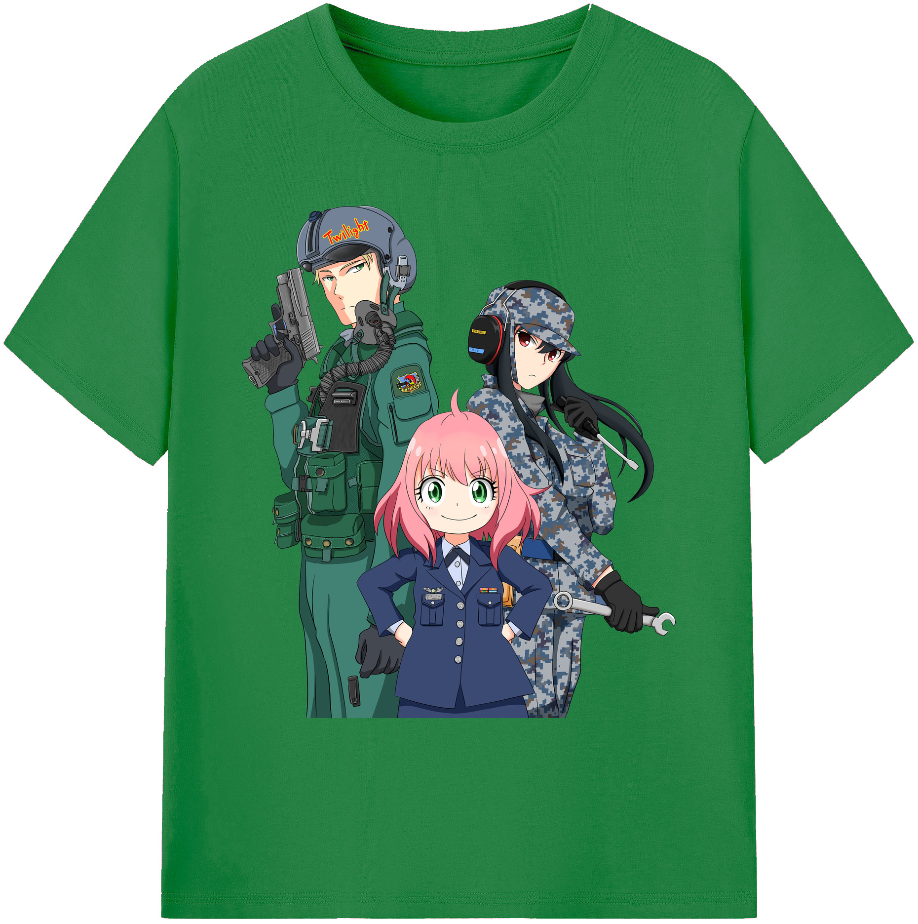 （画像用） SPY×FAMILY间谍家家酒 綿100％ メンズ半袖Tシャツ｜肌触りやわらか＆通気性