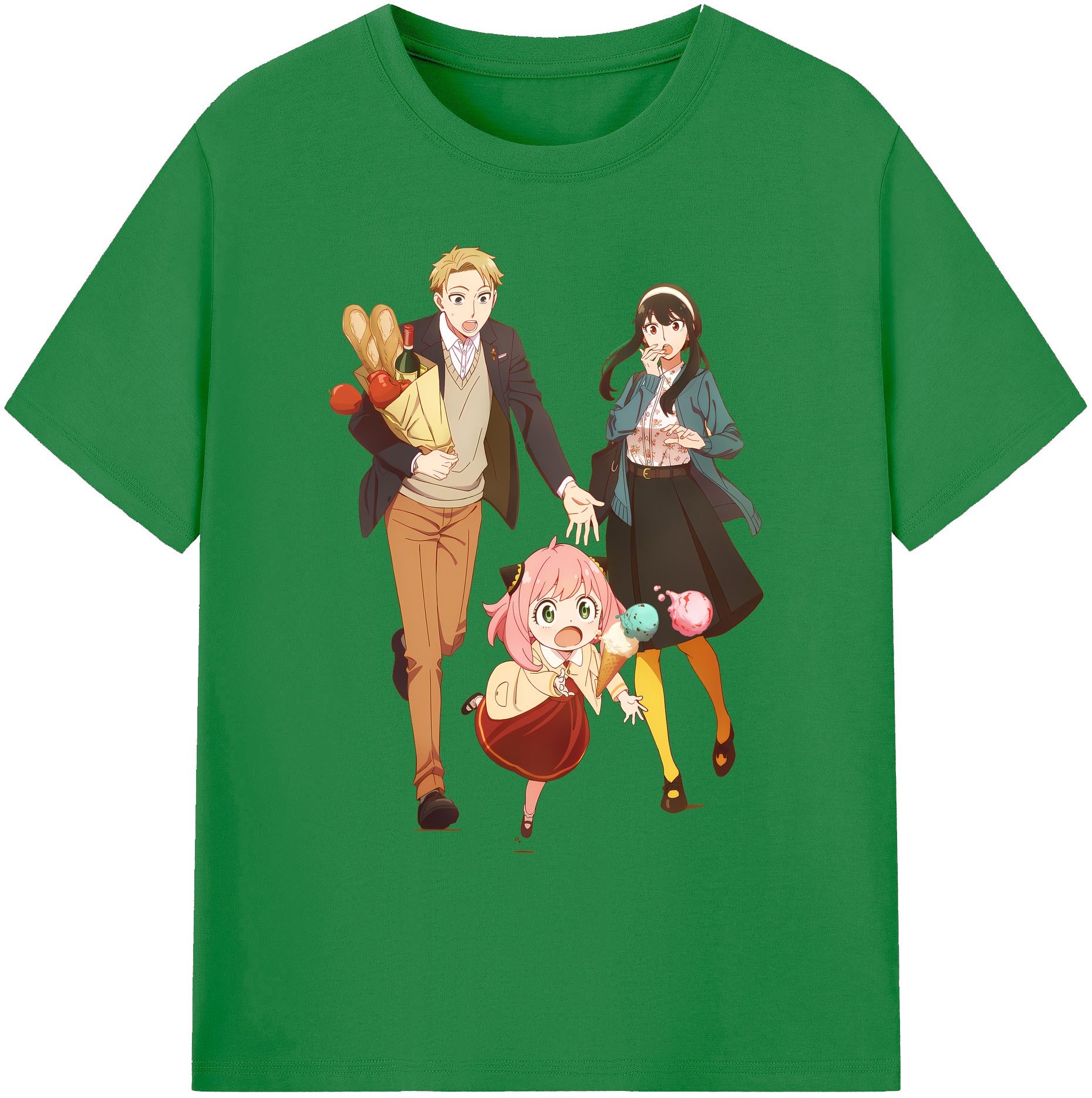 （画像用） SPY×FAMILY间谍家家酒 綿100％ メンズ半袖Tシャツ｜肌触りやわらか＆通気性