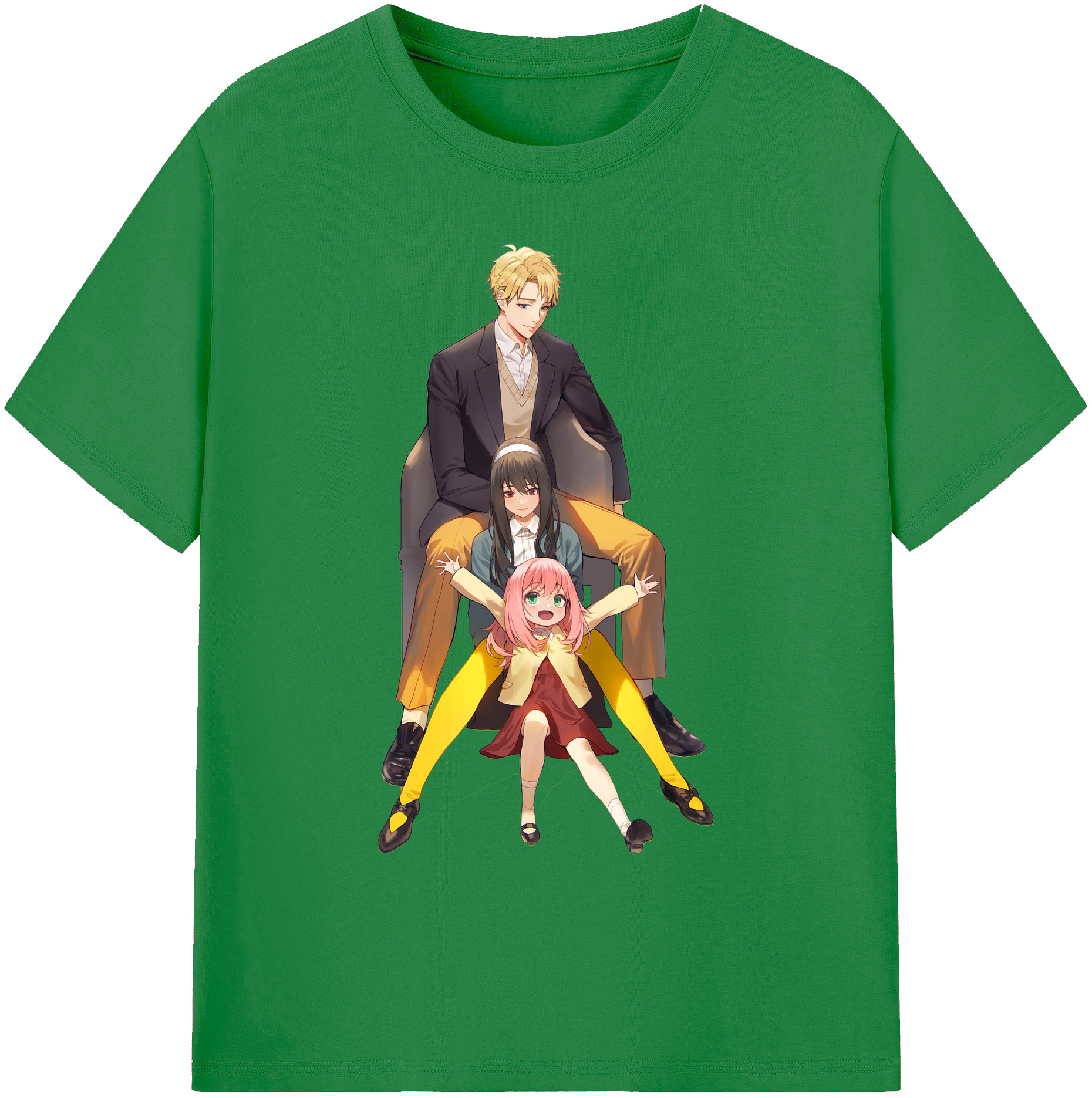 （画像用） SPY×FAMILY间谍家家酒 綿100％ メンズ半袖Tシャツ｜肌触りやわらか＆通気性