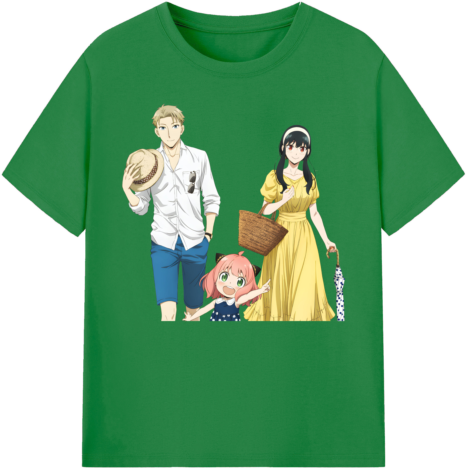 （画像用） SPY×FAMILY间谍家家酒 綿100％ メンズ半袖Tシャツ｜肌触りやわらか＆通気性