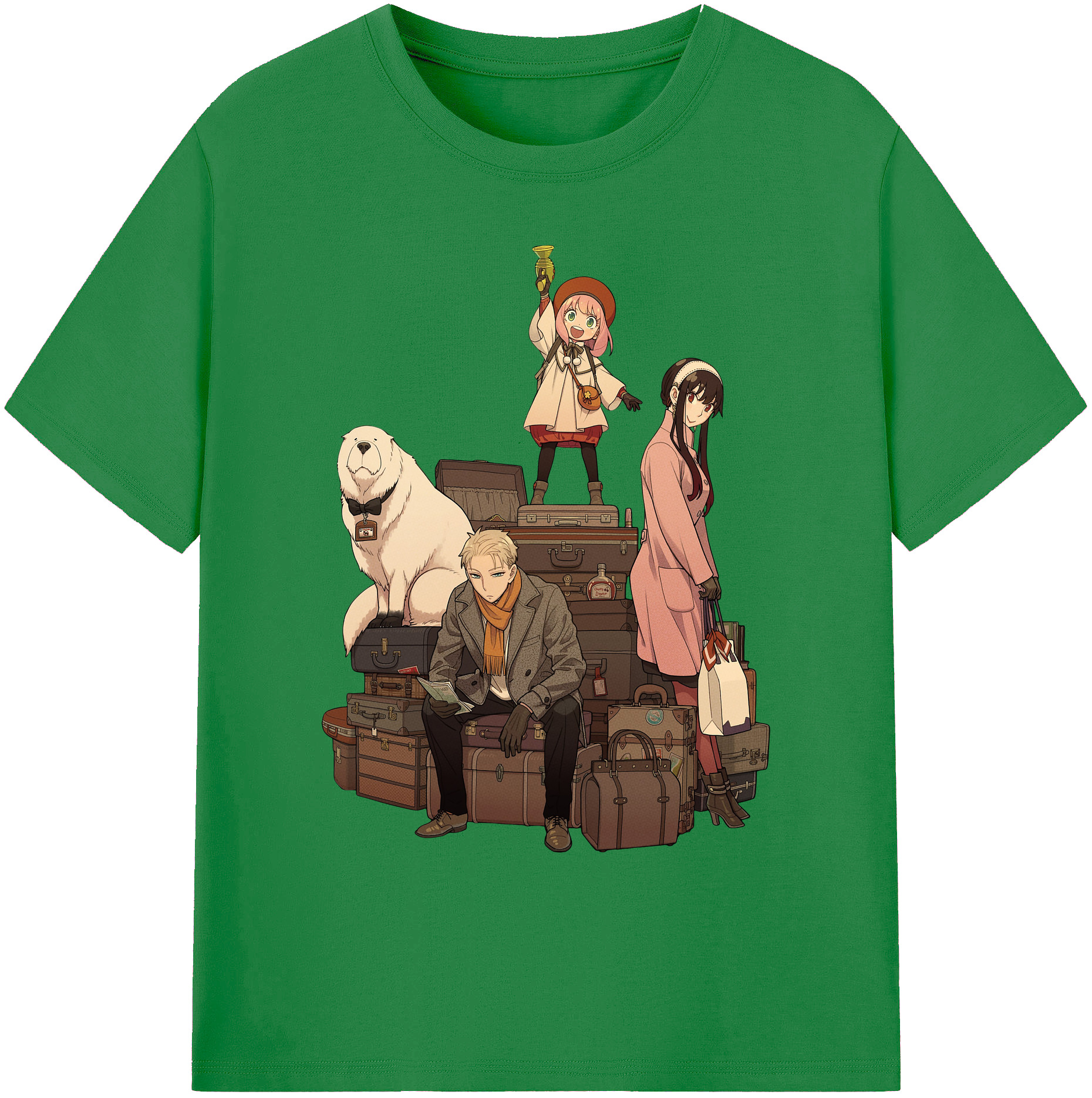 （画像用） SPY×FAMILY间谍家家酒 綿100％ メンズ半袖Tシャツ｜肌触りやわらか＆通気性