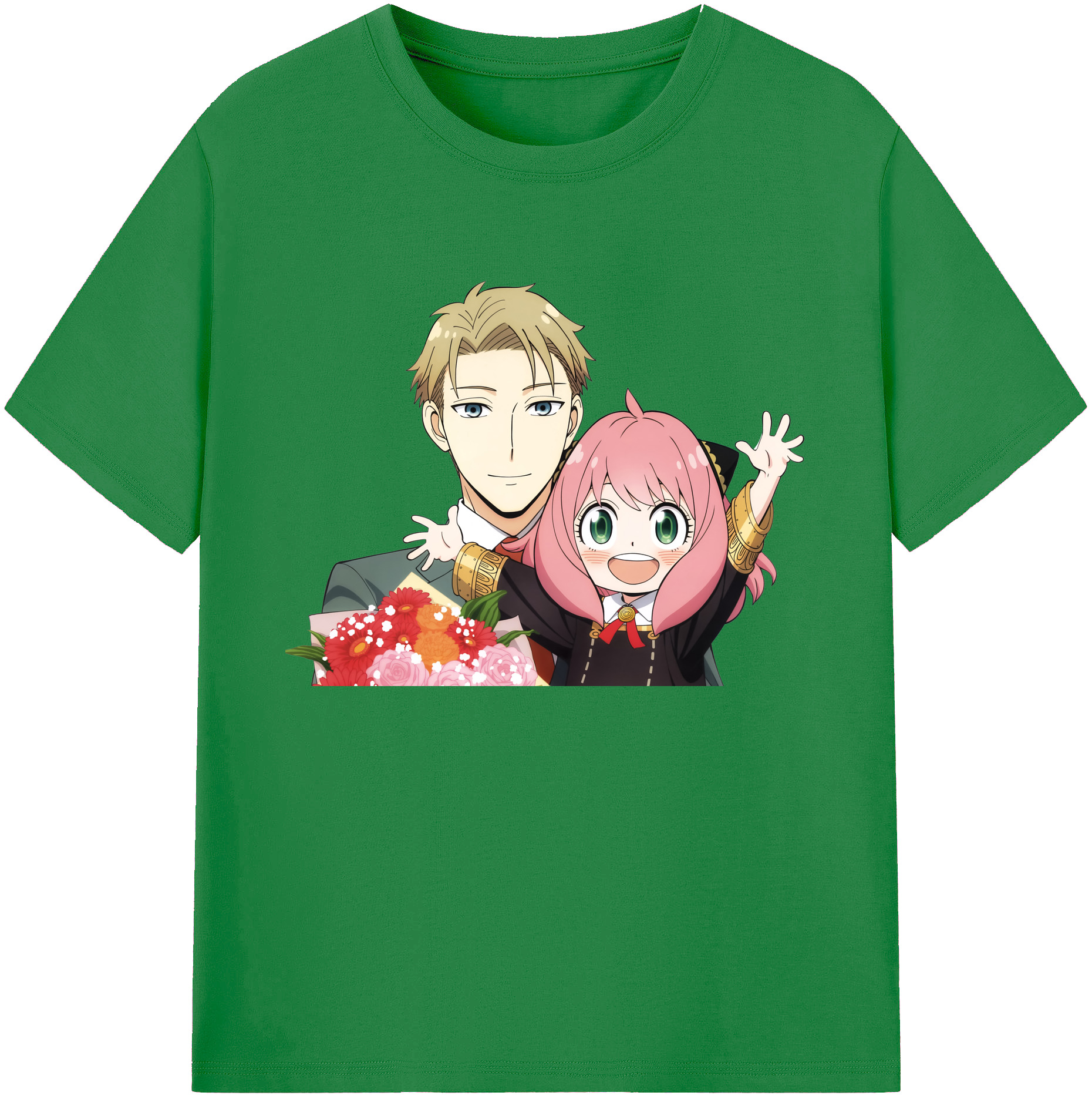 （画像用） SPY×FAMILY间谍家家酒 綿100％ メンズ半袖Tシャツ｜肌触りやわらか＆通気性