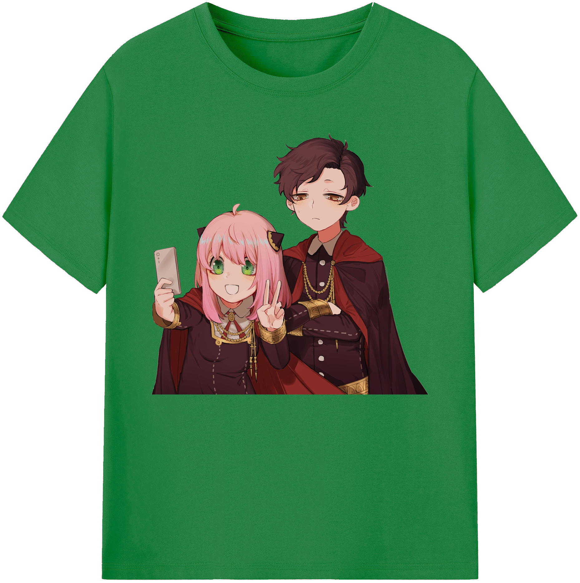 （画像用） SPY×FAMILY间谍家家酒 綿100％ メンズ半袖Tシャツ｜肌触りやわらか＆通気性