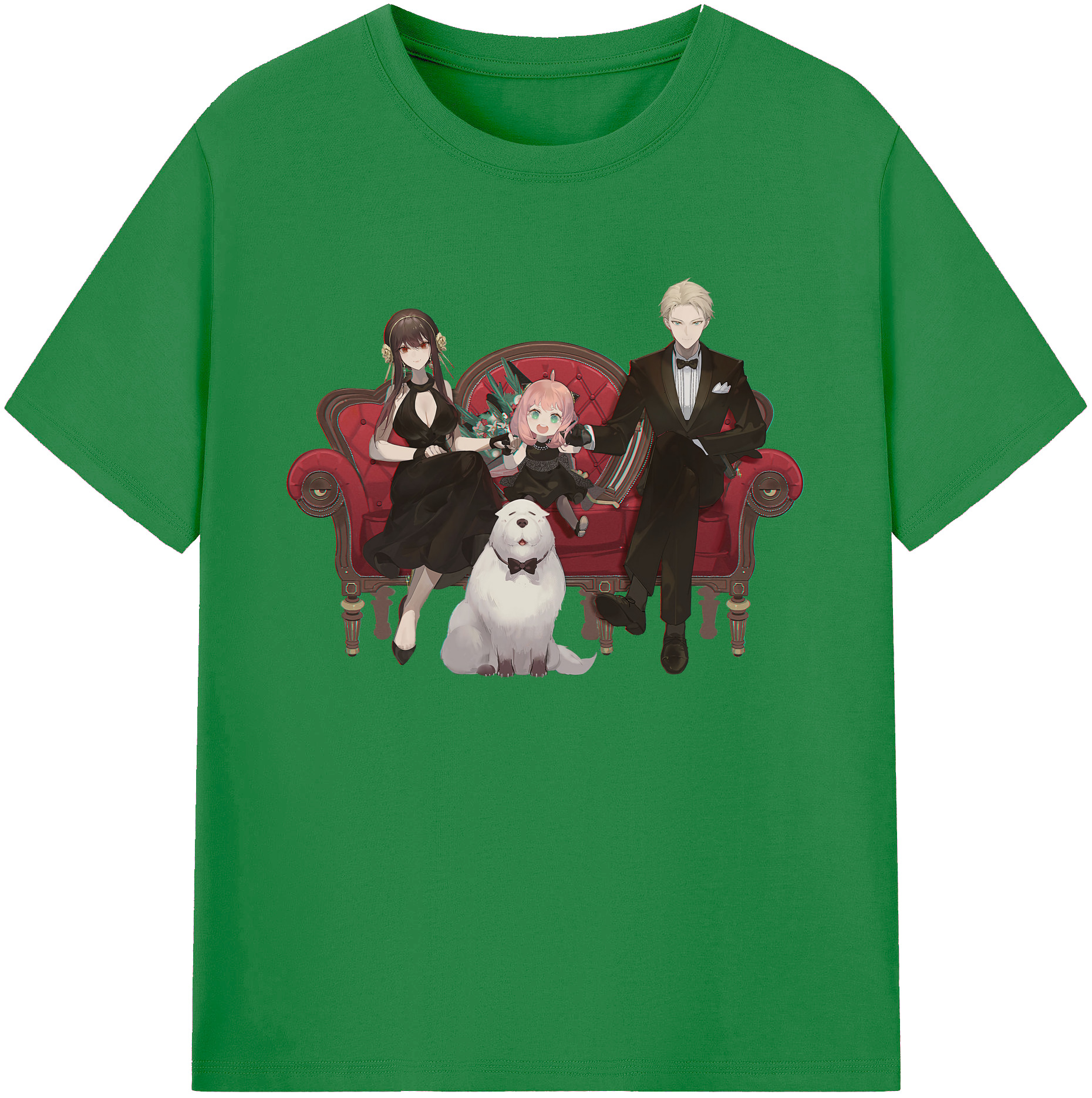 （画像用） SPY×FAMILY间谍家家酒 綿100％ メンズ半袖Tシャツ｜肌触りやわらか＆通気性