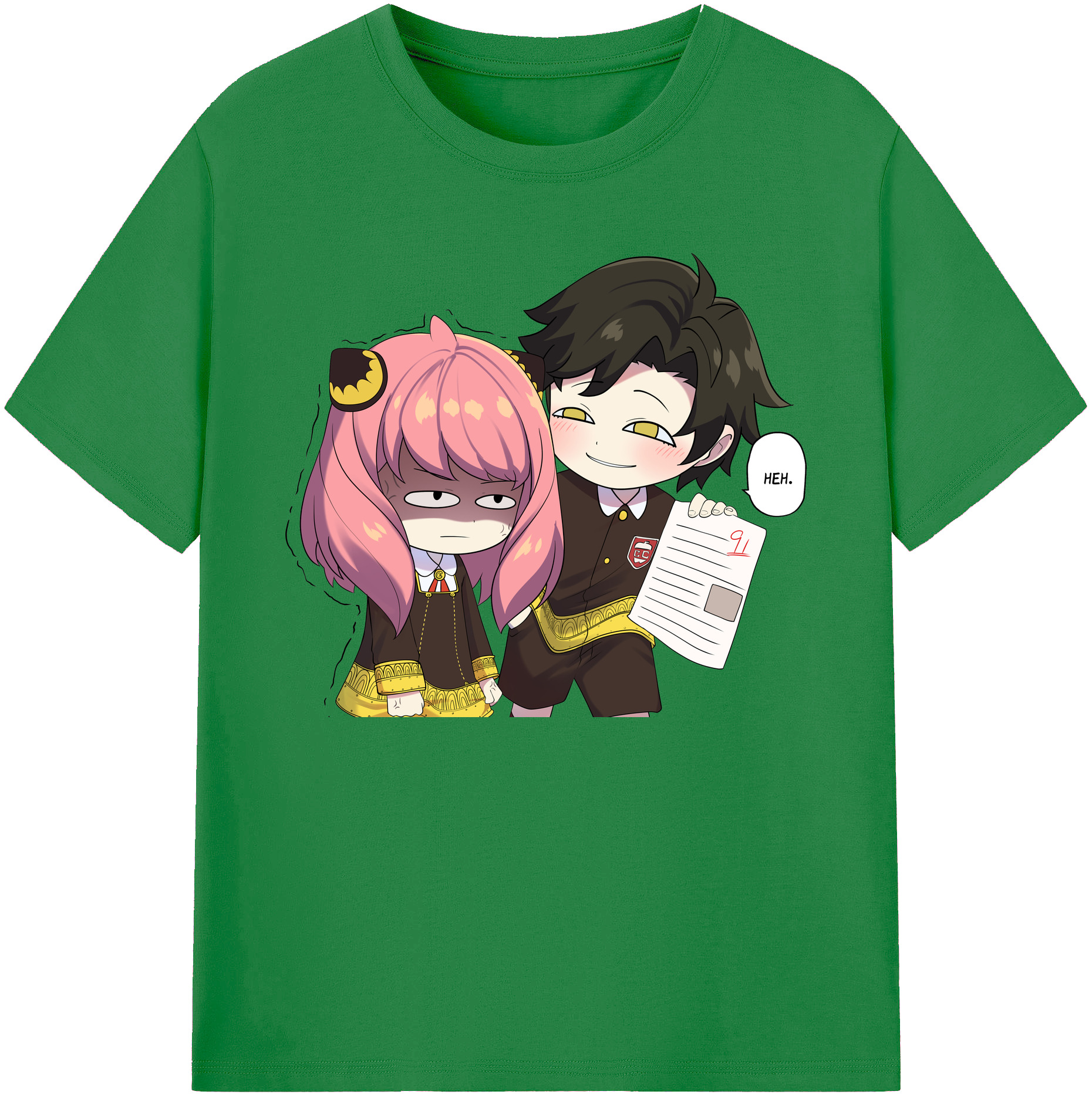 （画像用） SPY×FAMILY间谍家家酒 綿100％ メンズ半袖Tシャツ｜肌触りやわらか＆通気性