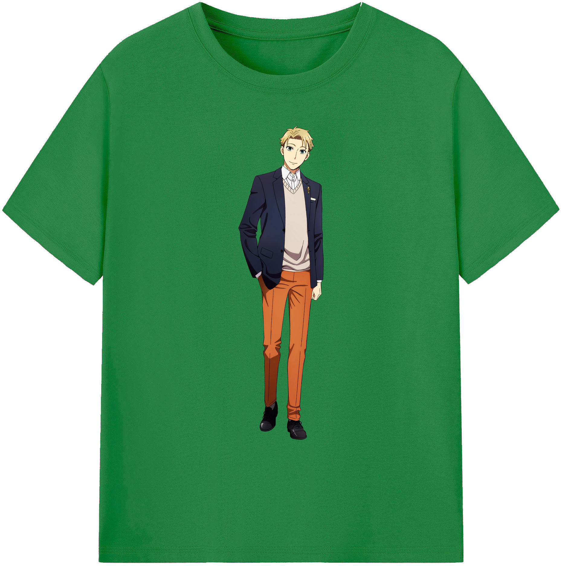 （画像用） SPY×FAMILY间谍家家酒 綿100％ メンズ半袖Tシャツ｜肌触りやわらか＆通気性