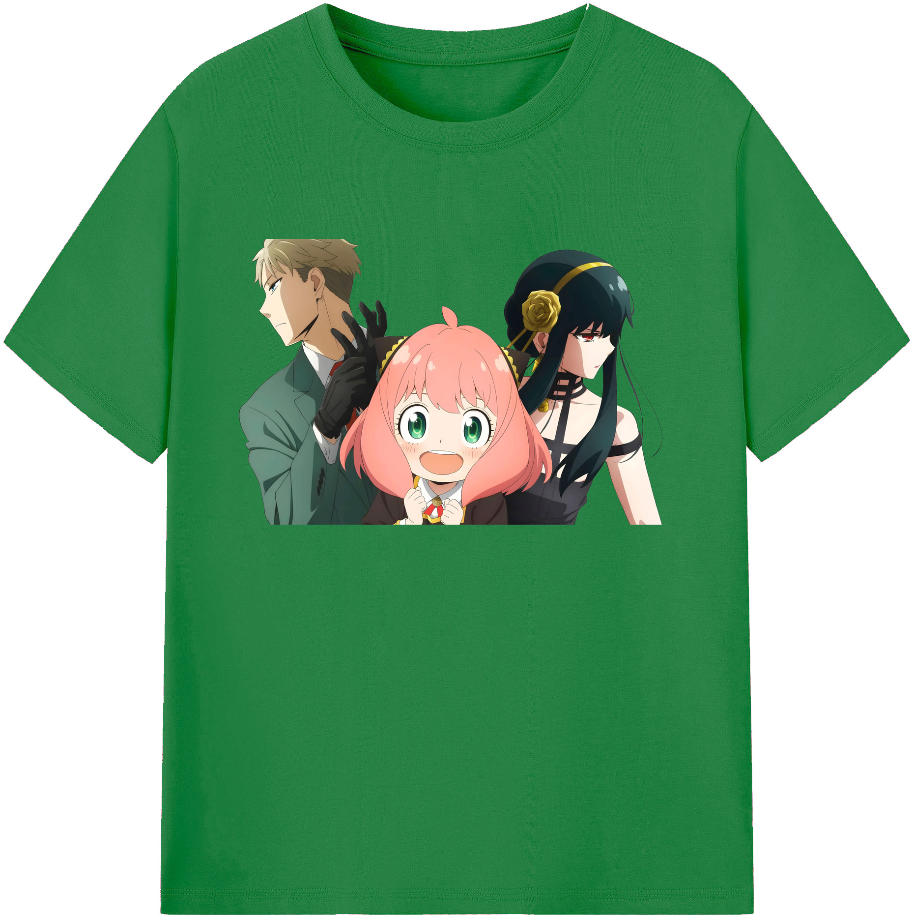 （画像用） SPY×FAMILY间谍家家酒 綿100％ メンズ半袖Tシャツ｜肌触りやわらか＆通気性