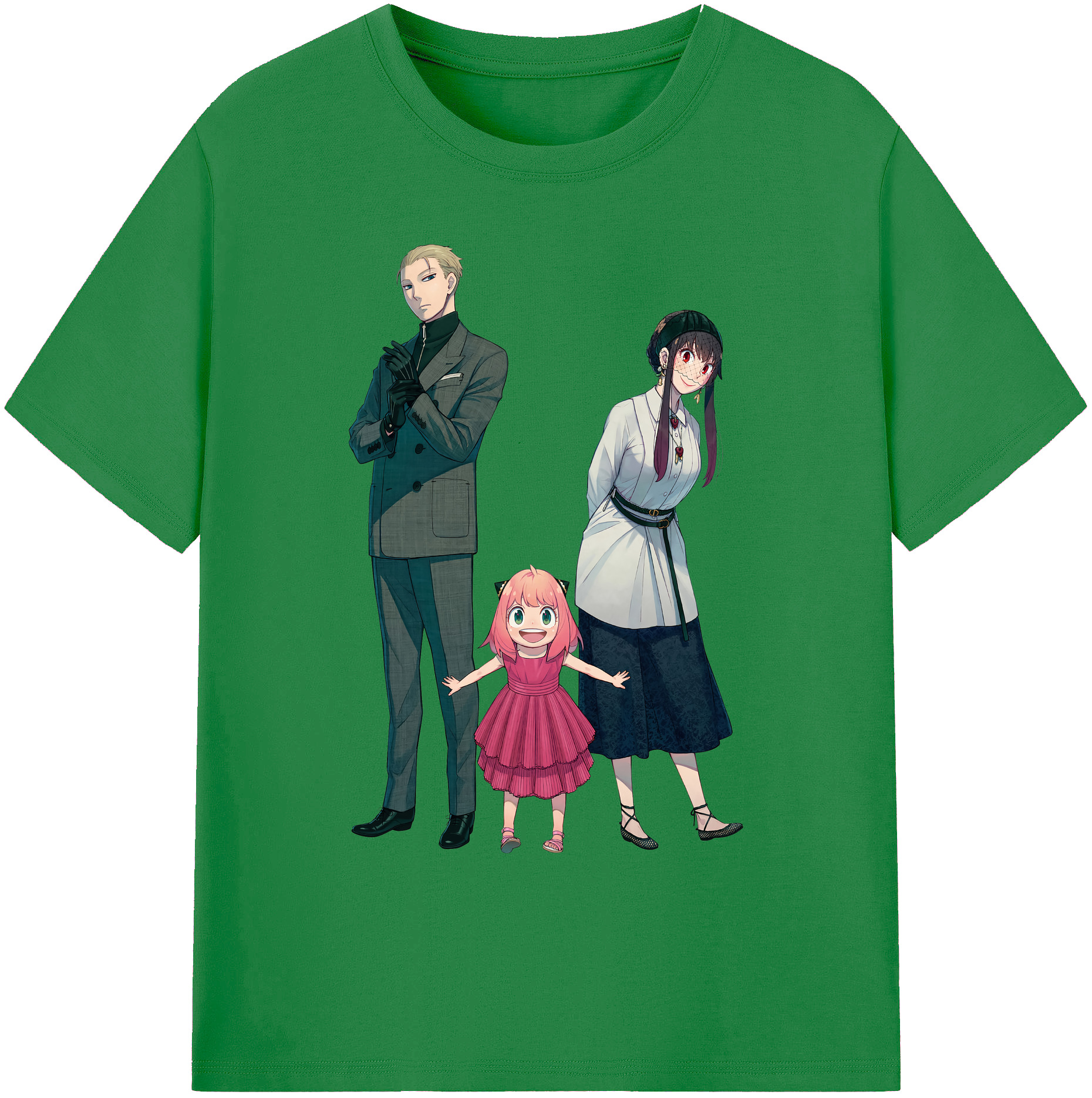 （画像用） SPY×FAMILY间谍家家酒 綿100％ メンズ半袖Tシャツ｜肌触りやわらか＆通気性