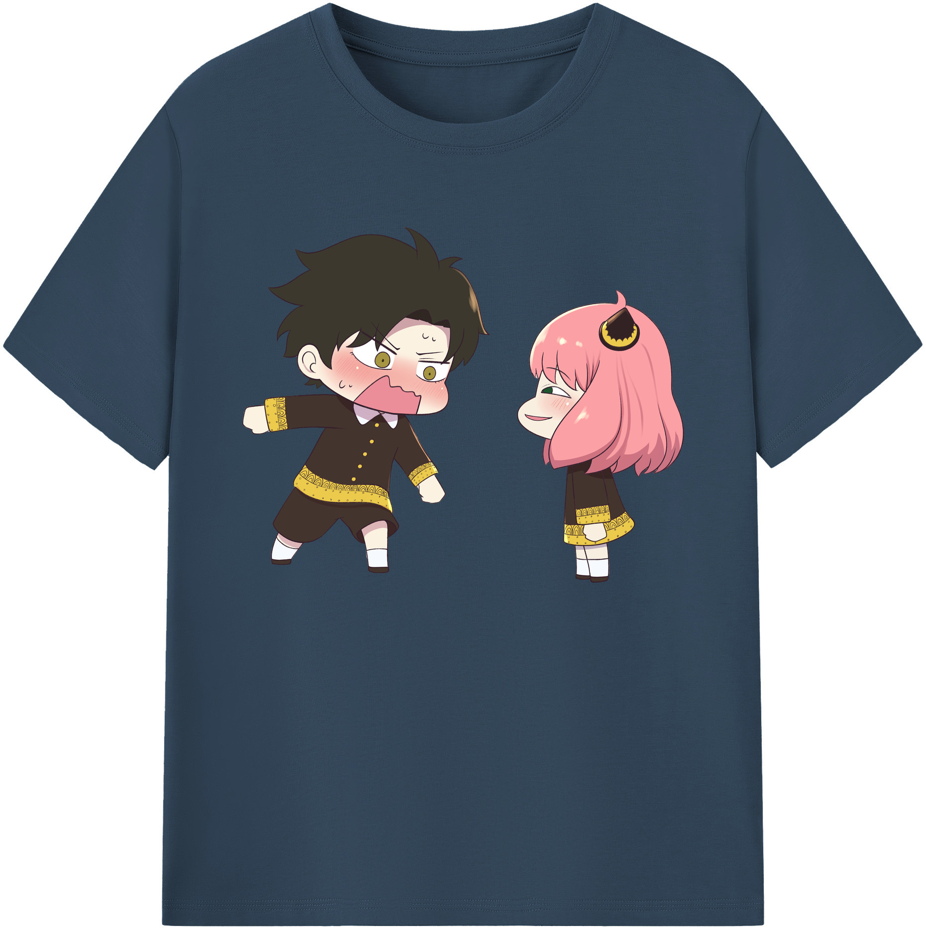 （画像用） SPY×FAMILY间谍家家酒 綿100％ メンズ半袖Tシャツ｜肌触りやわらか＆通気性