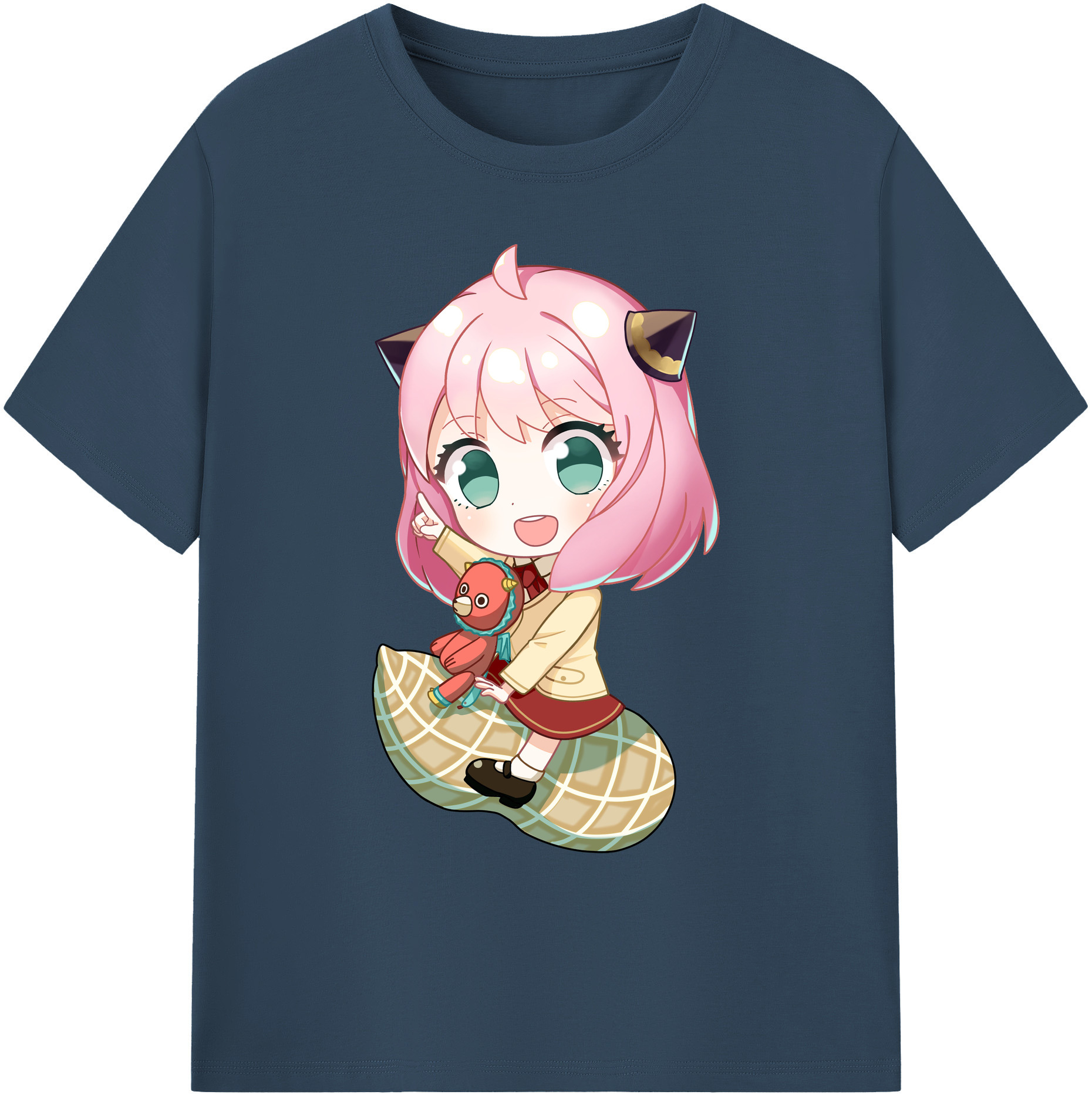 （画像用） SPY×FAMILY间谍家家酒 綿100％ メンズ半袖Tシャツ｜肌触りやわらか＆通気性