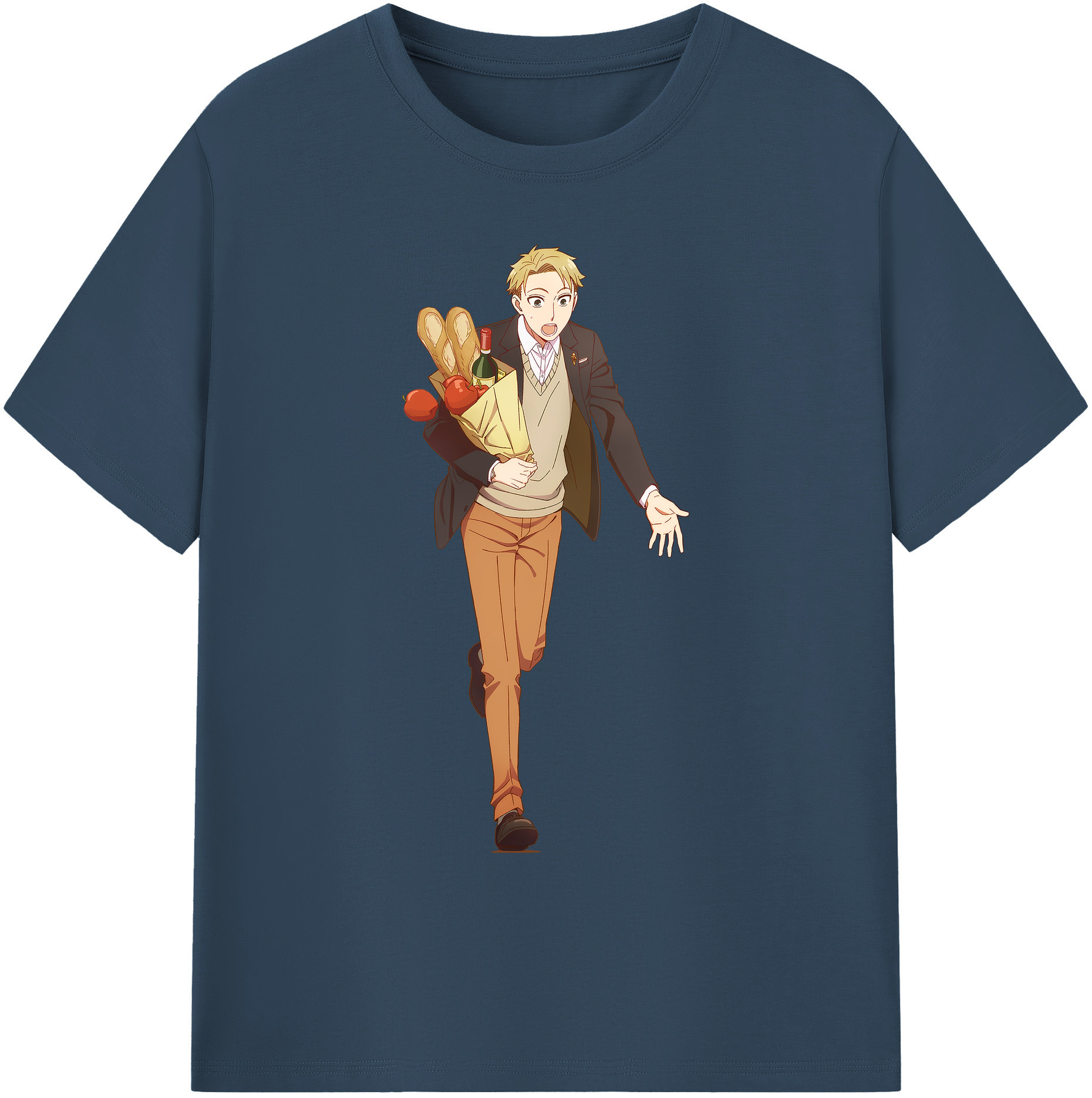 （画像用） SPY×FAMILY间谍家家酒 綿100％ メンズ半袖Tシャツ｜肌触りやわらか＆通気性