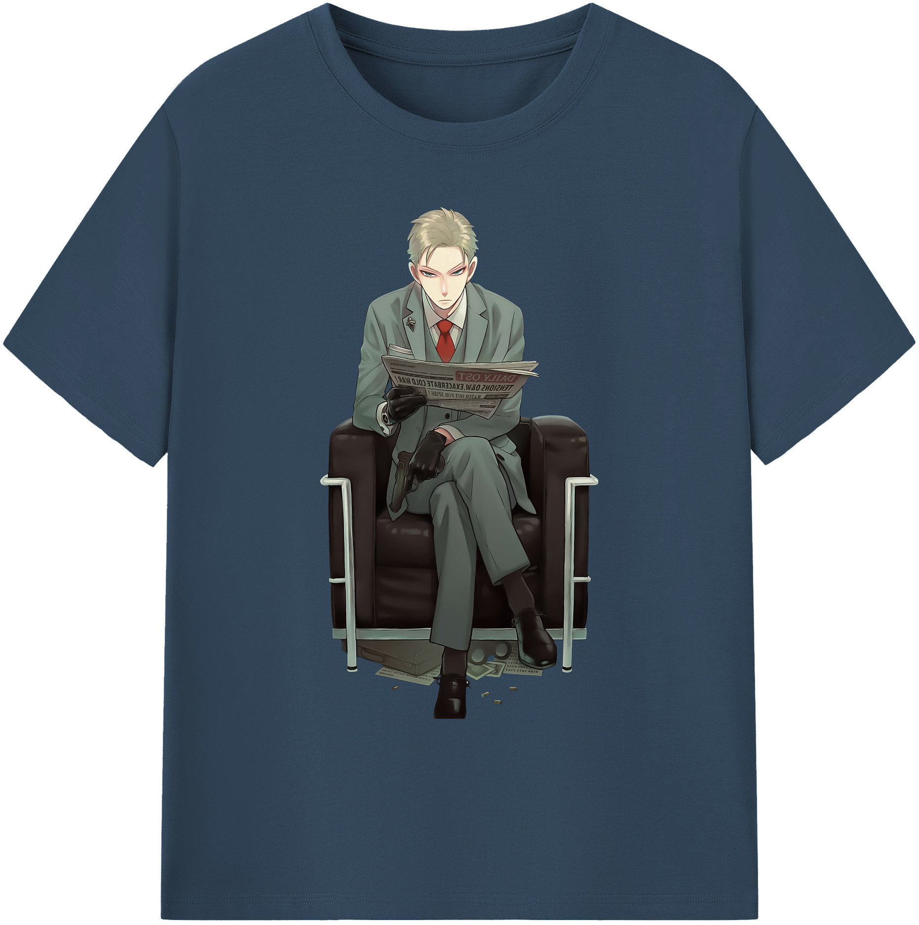 （画像用） SPY×FAMILY间谍家家酒 綿100％ メンズ半袖Tシャツ｜肌触りやわらか＆通気性