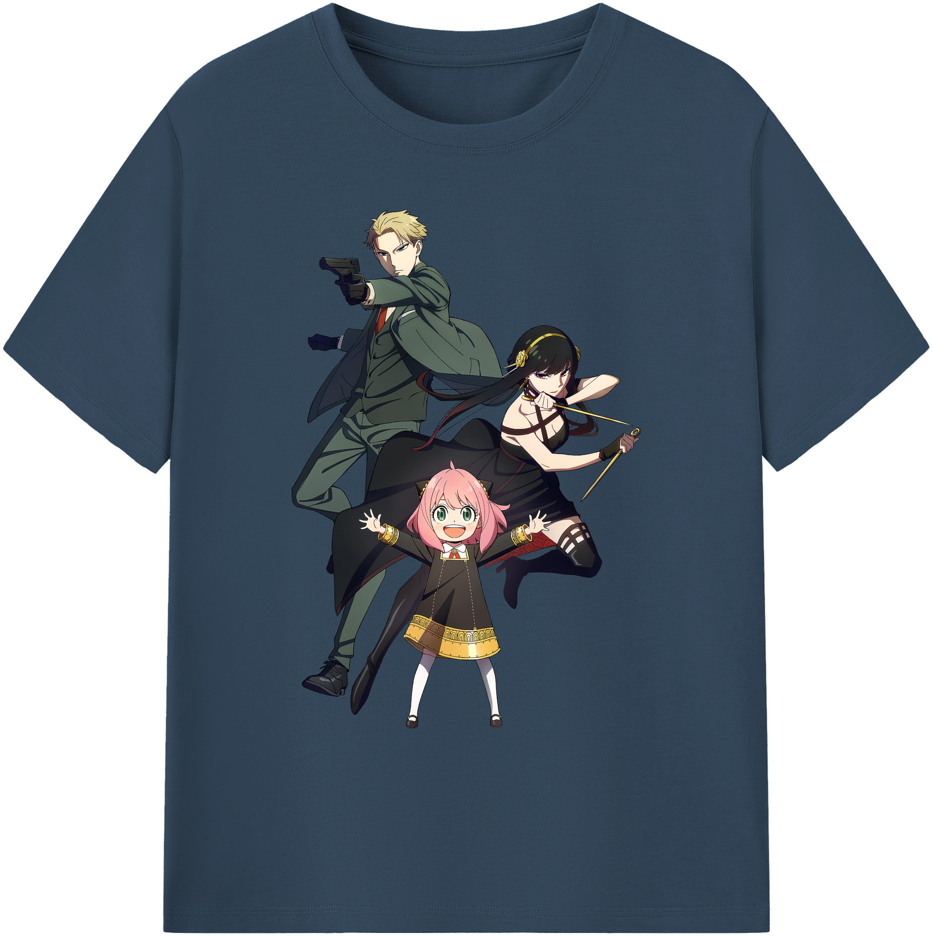（画像用） SPY×FAMILY间谍家家酒 綿100％ メンズ半袖Tシャツ｜肌触りやわらか＆通気性
