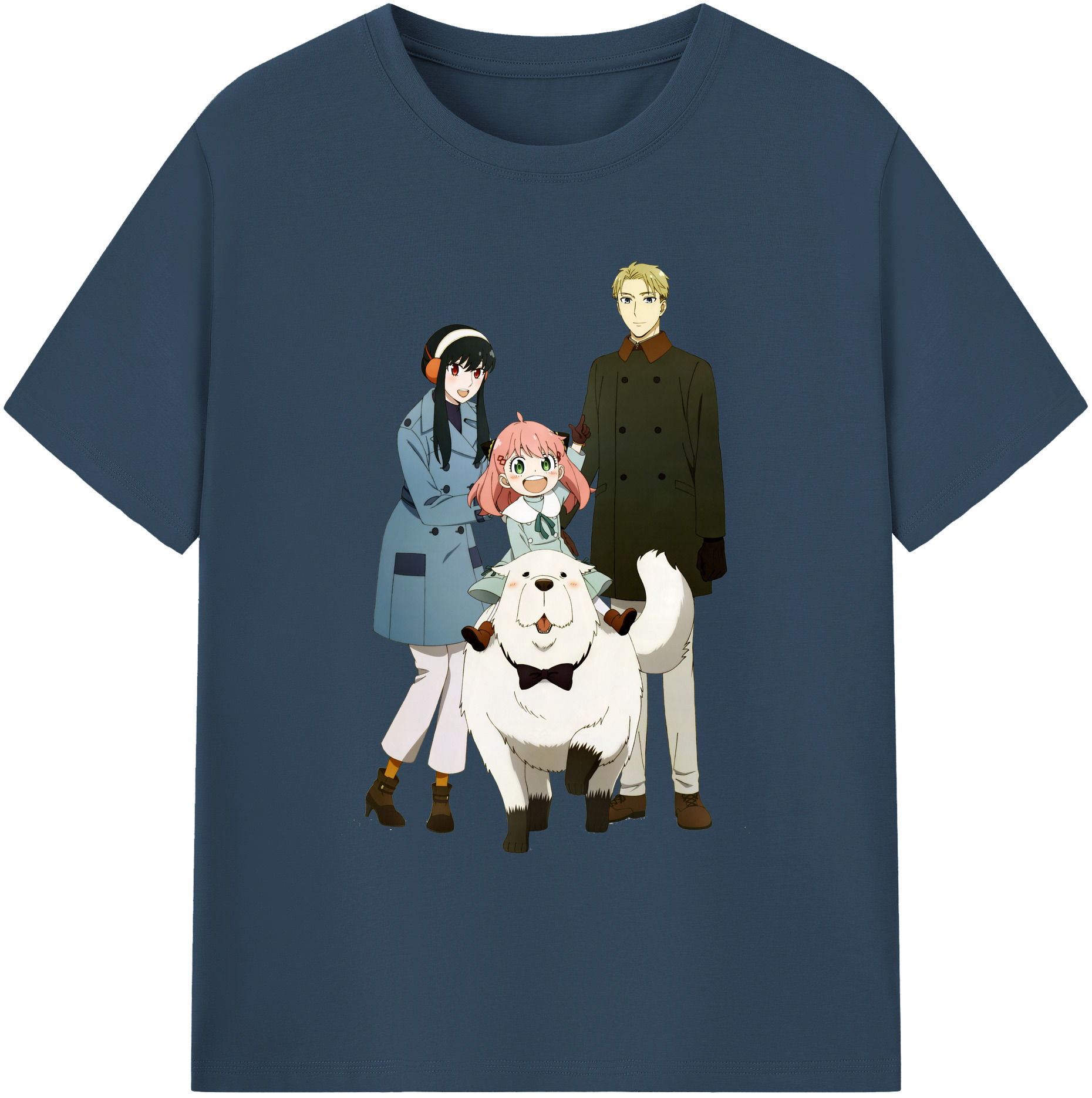 （画像用） SPY×FAMILY间谍家家酒 綿100％ メンズ半袖Tシャツ｜肌触りやわらか＆通気性