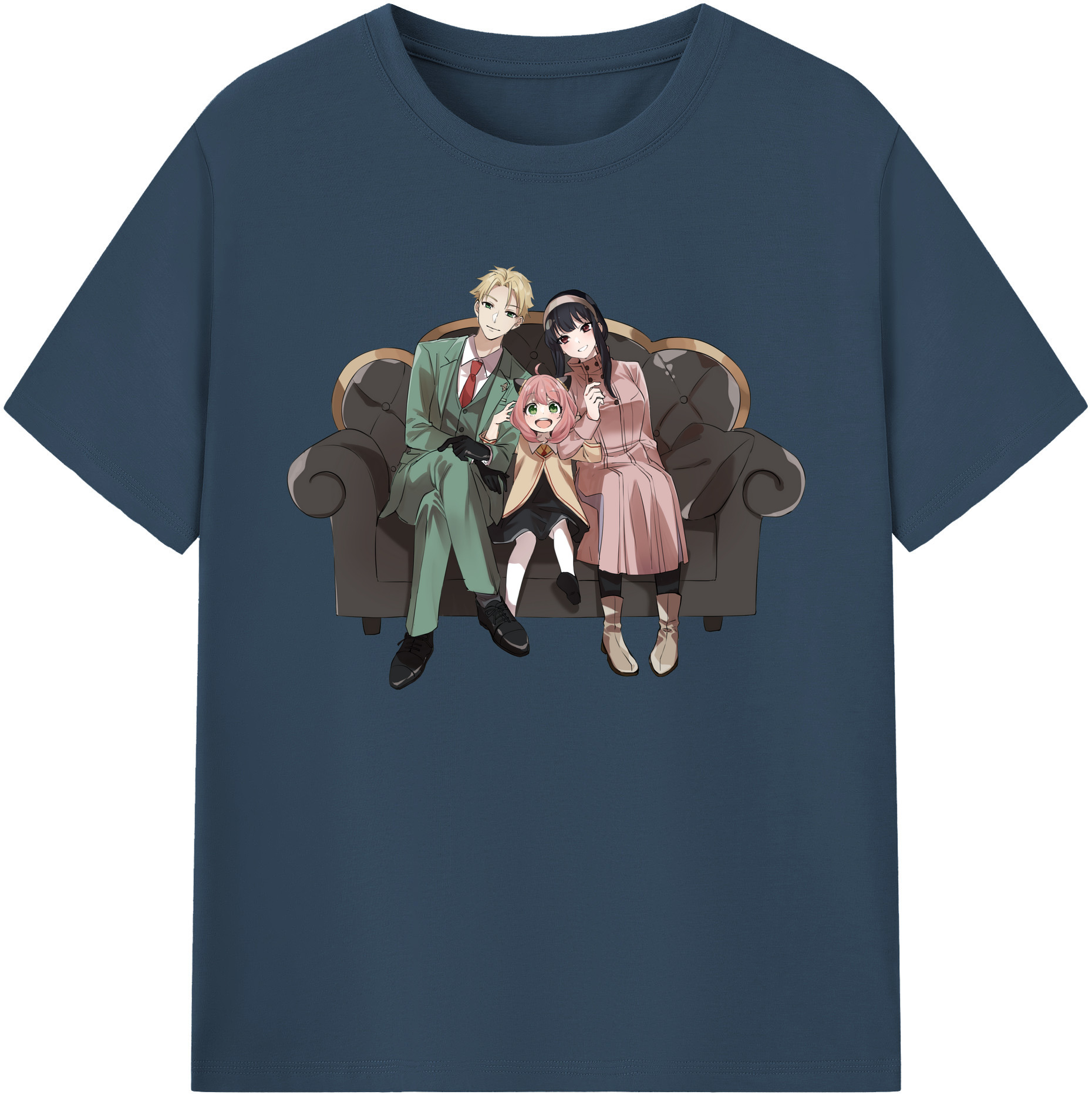 （画像用） SPY×FAMILY间谍家家酒 綿100％ メンズ半袖Tシャツ｜肌触りやわらか＆通気性