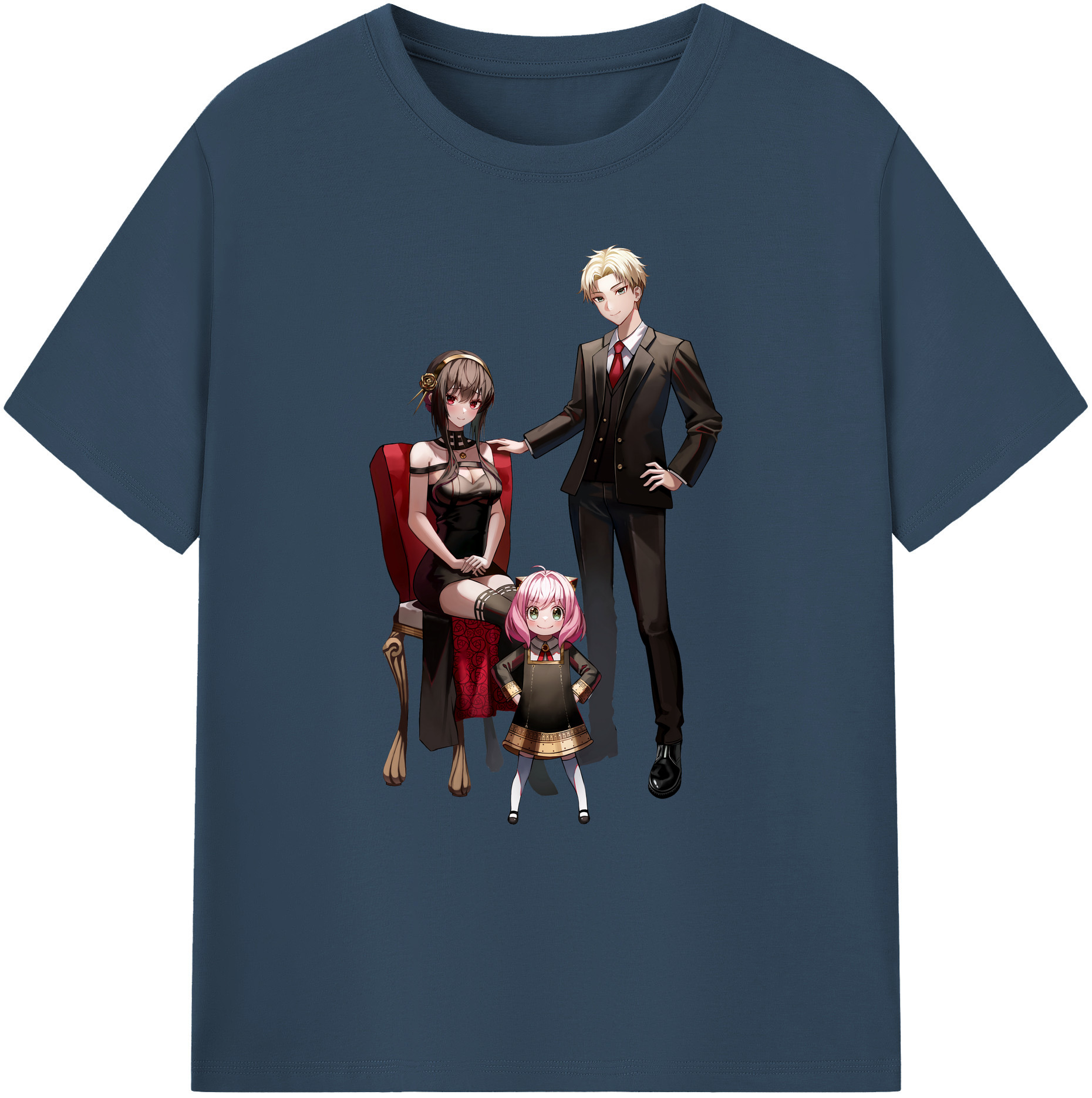 （画像用） SPY×FAMILY间谍家家酒 綿100％ メンズ半袖Tシャツ｜肌触りやわらか＆通気性