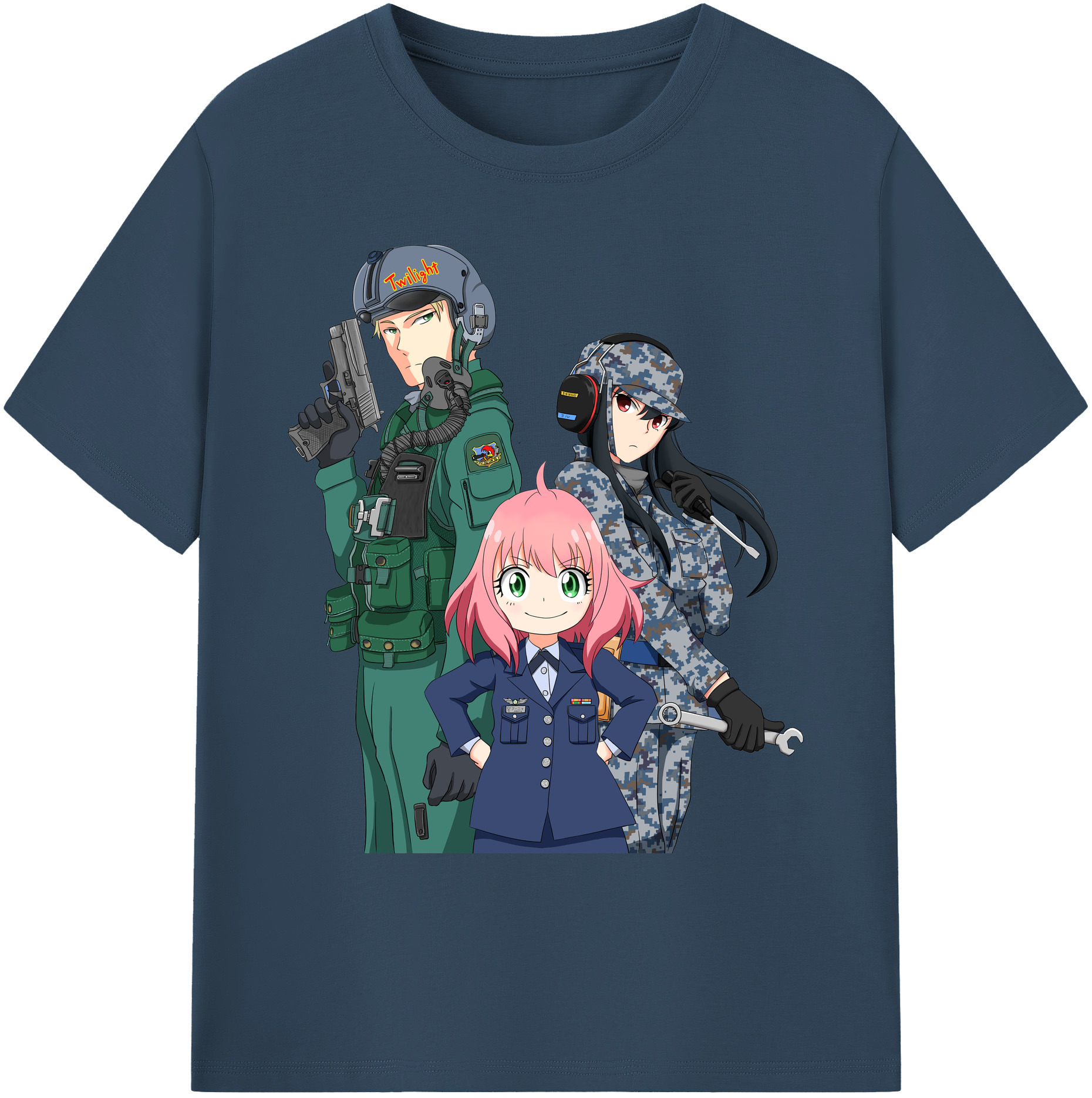（画像用） SPY×FAMILY间谍家家酒 綿100％ メンズ半袖Tシャツ｜肌触りやわらか＆通気性