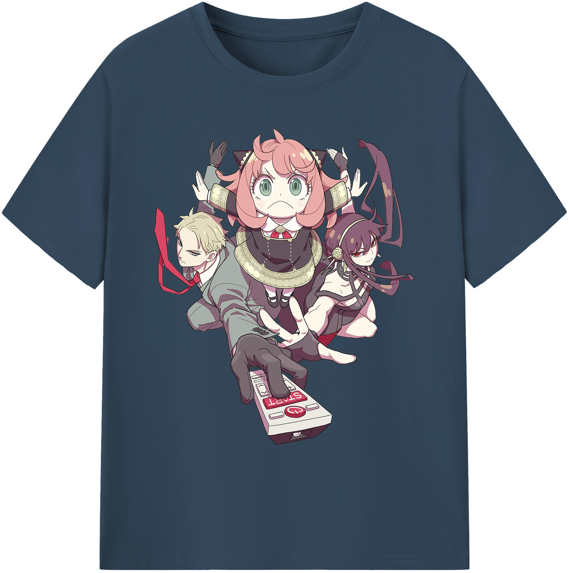 （画像用） SPY×FAMILY间谍家家酒 綿100％ メンズ半袖Tシャツ｜肌触りやわらか＆通気性