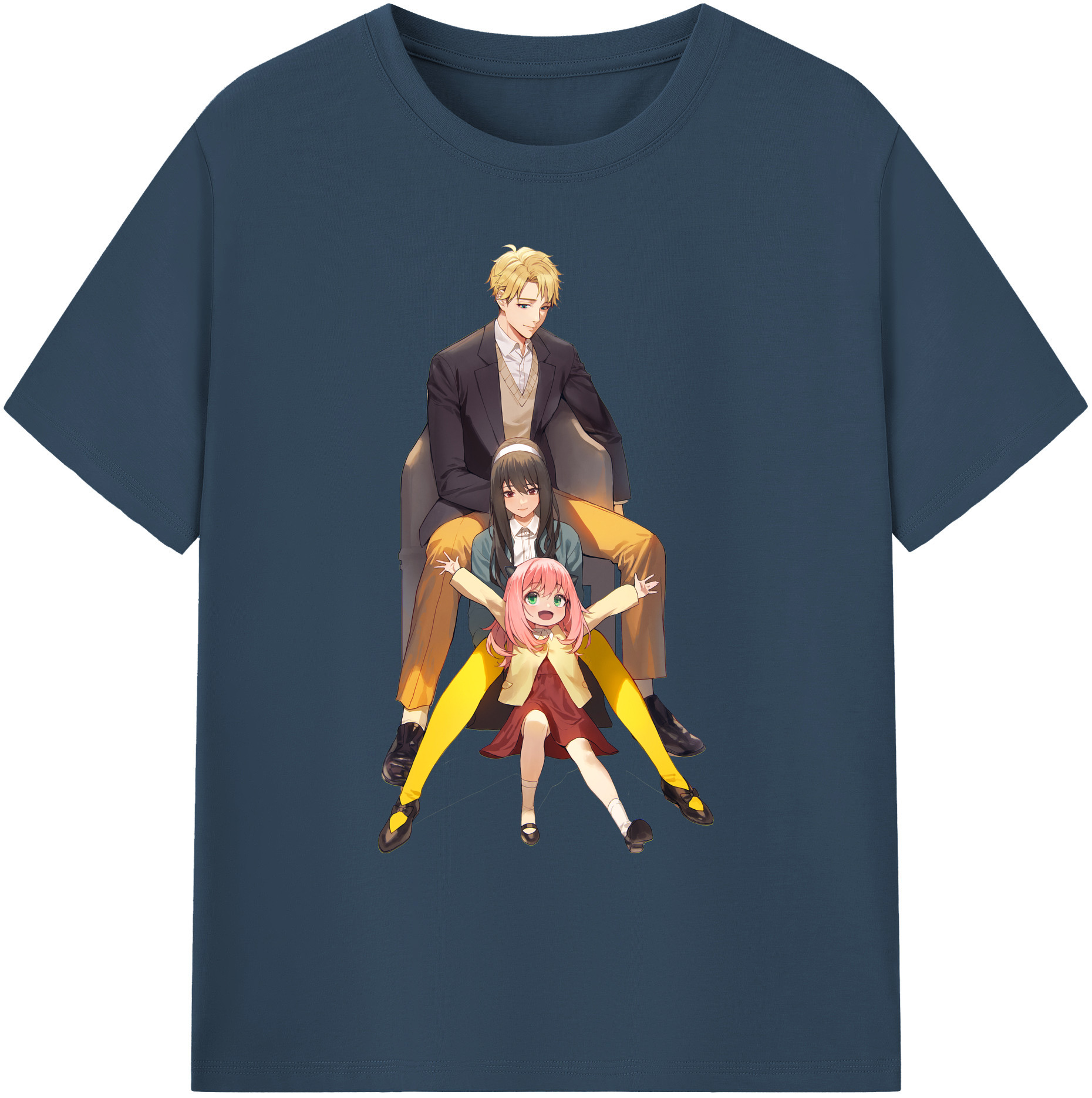 （画像用） SPY×FAMILY间谍家家酒 綿100％ メンズ半袖Tシャツ｜肌触りやわらか＆通気性