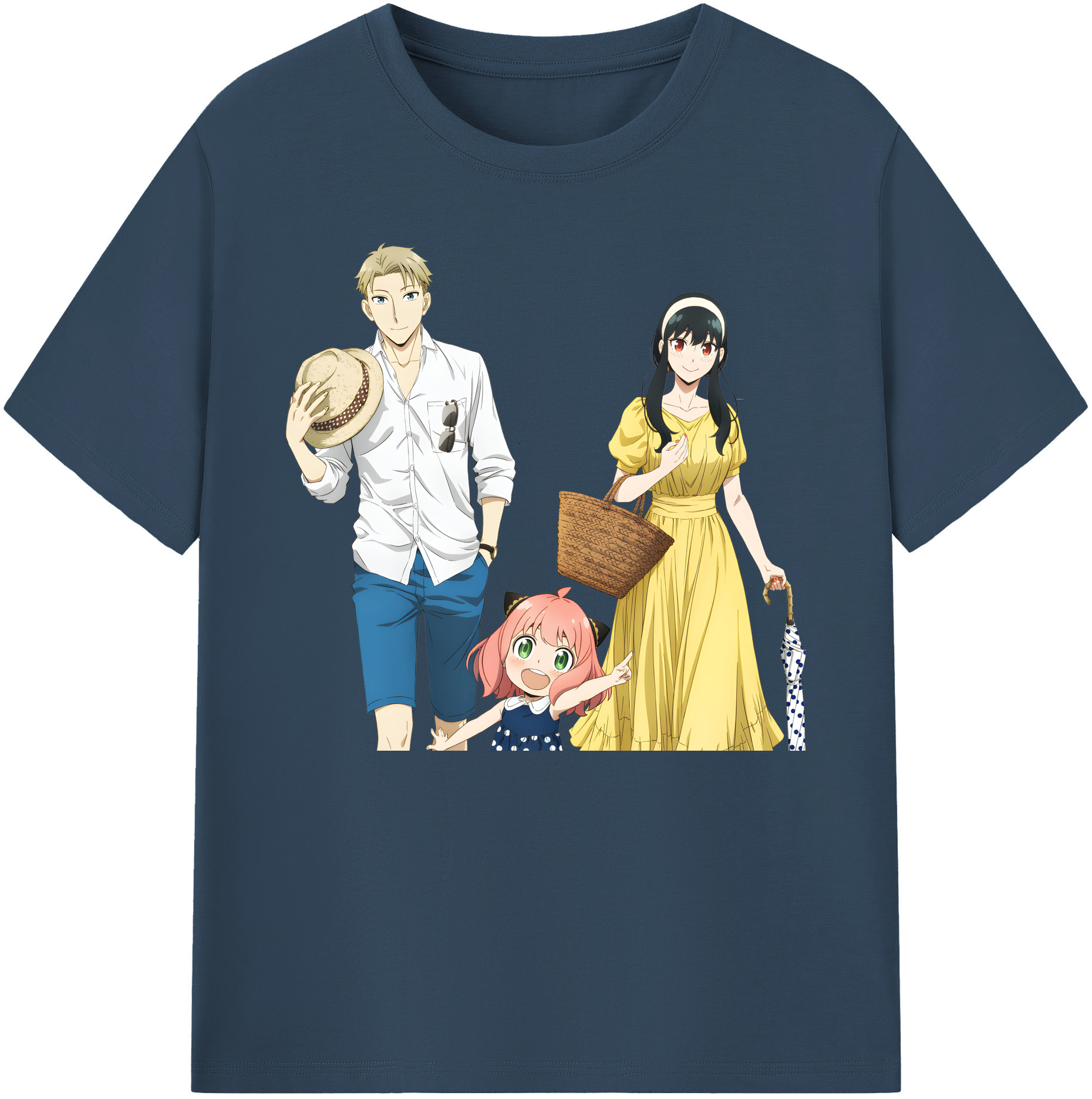 （画像用） SPY×FAMILY间谍家家酒 綿100％ メンズ半袖Tシャツ｜肌触りやわらか＆通気性