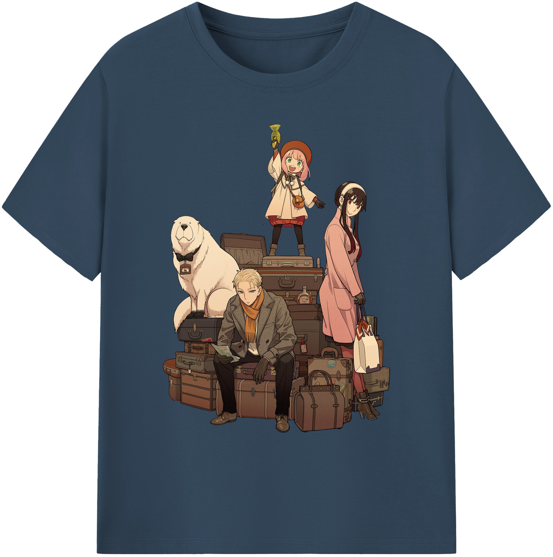 （画像用） SPY×FAMILY间谍家家酒 綿100％ メンズ半袖Tシャツ｜肌触りやわらか＆通気性