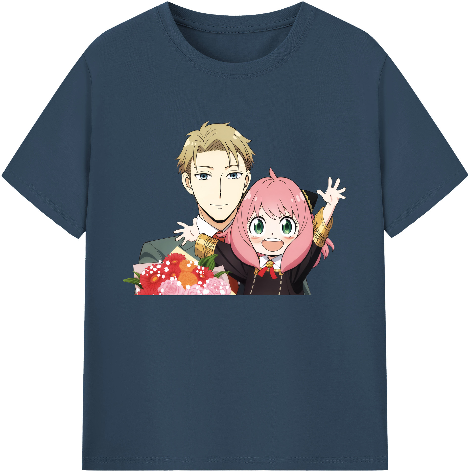 （画像用） SPY×FAMILY间谍家家酒 綿100％ メンズ半袖Tシャツ｜肌触りやわらか＆通気性