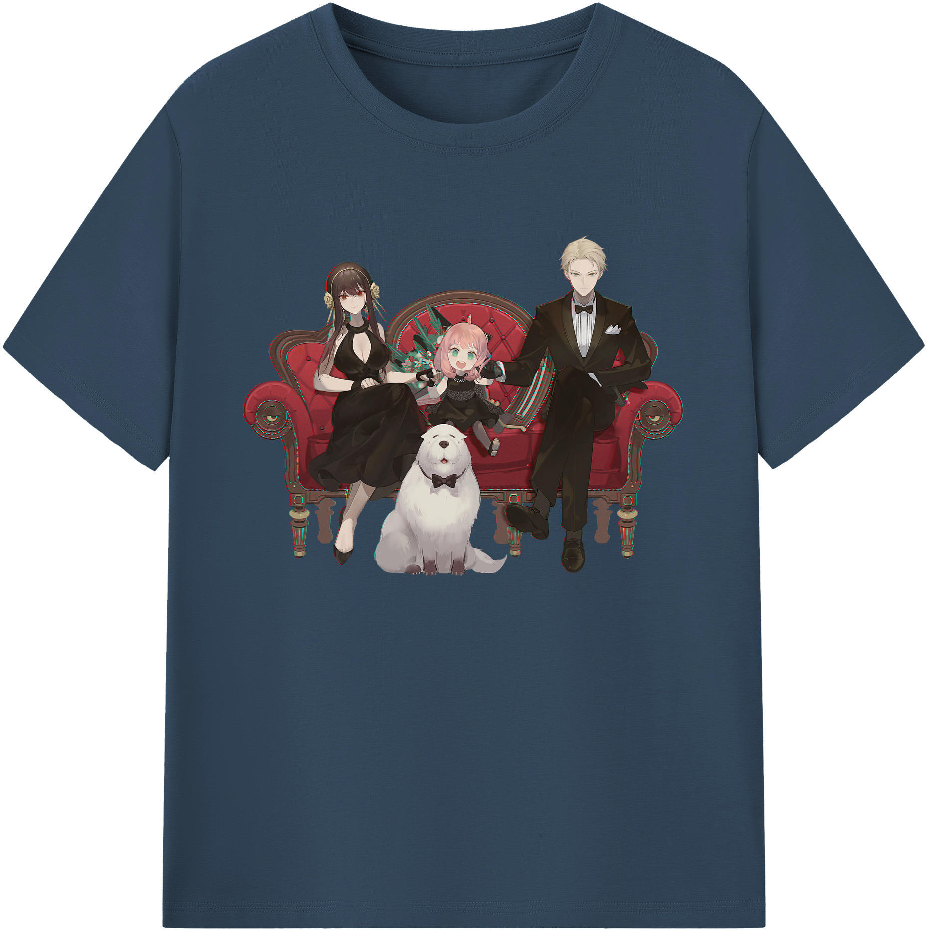 （画像用） SPY×FAMILY间谍家家酒 綿100％ メンズ半袖Tシャツ｜肌触りやわらか＆通気性
