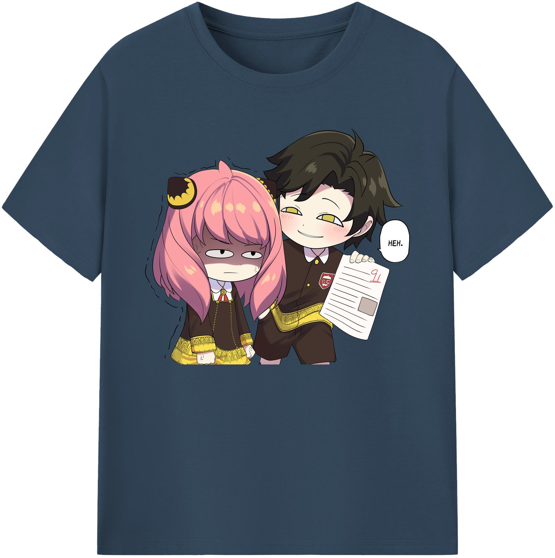（画像用） SPY×FAMILY间谍家家酒 綿100％ メンズ半袖Tシャツ｜肌触りやわらか＆通気性