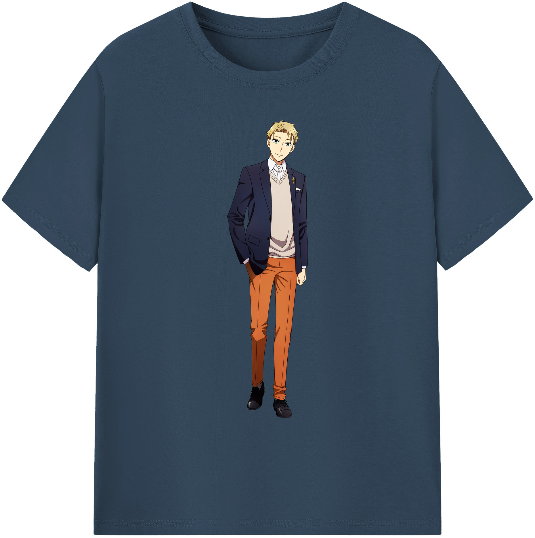 （画像用） SPY×FAMILY间谍家家酒 綿100％ メンズ半袖Tシャツ｜肌触りやわらか＆通気性