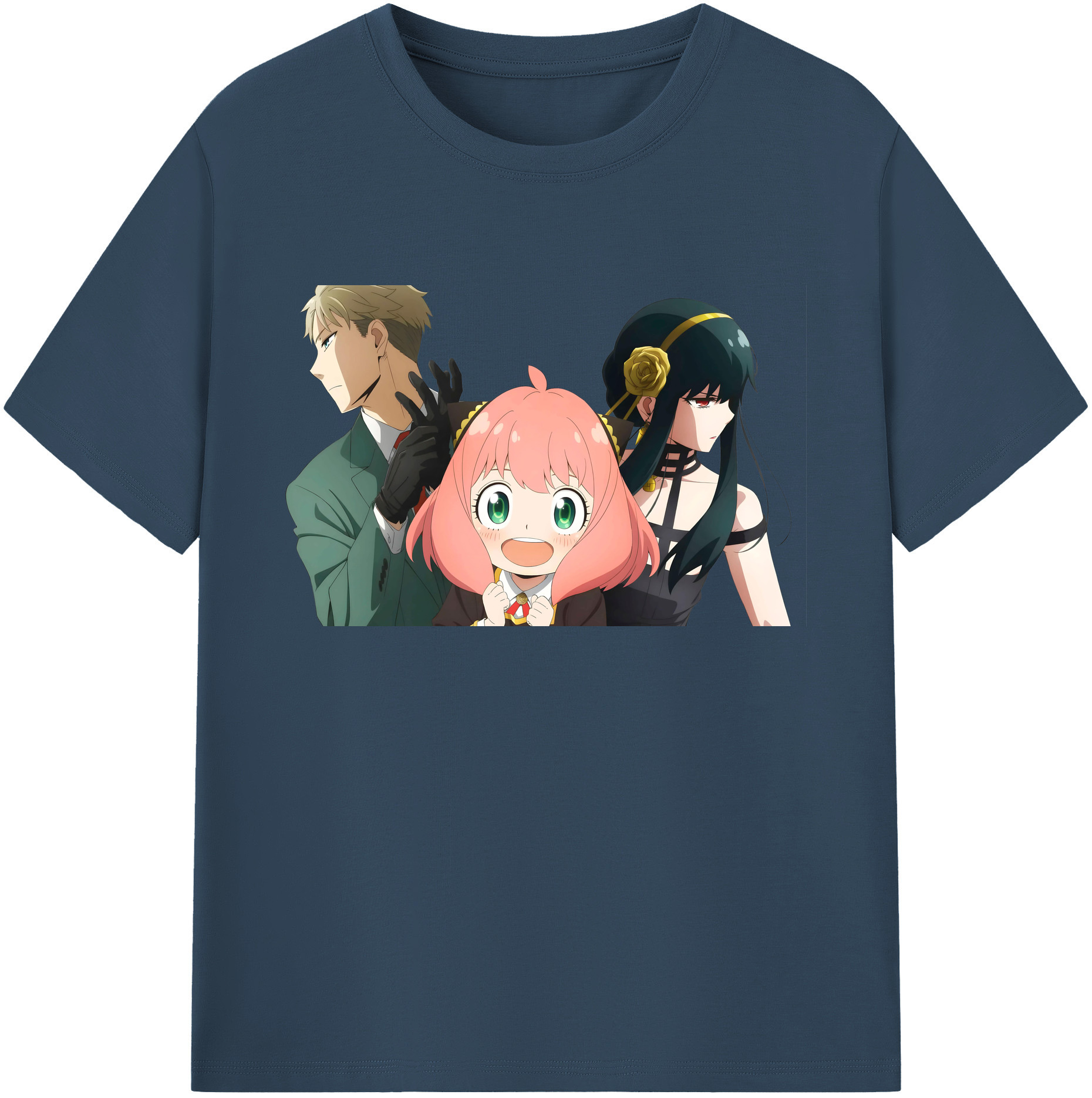 （画像用） SPY×FAMILY间谍家家酒 綿100％ メンズ半袖Tシャツ｜肌触りやわらか＆通気性