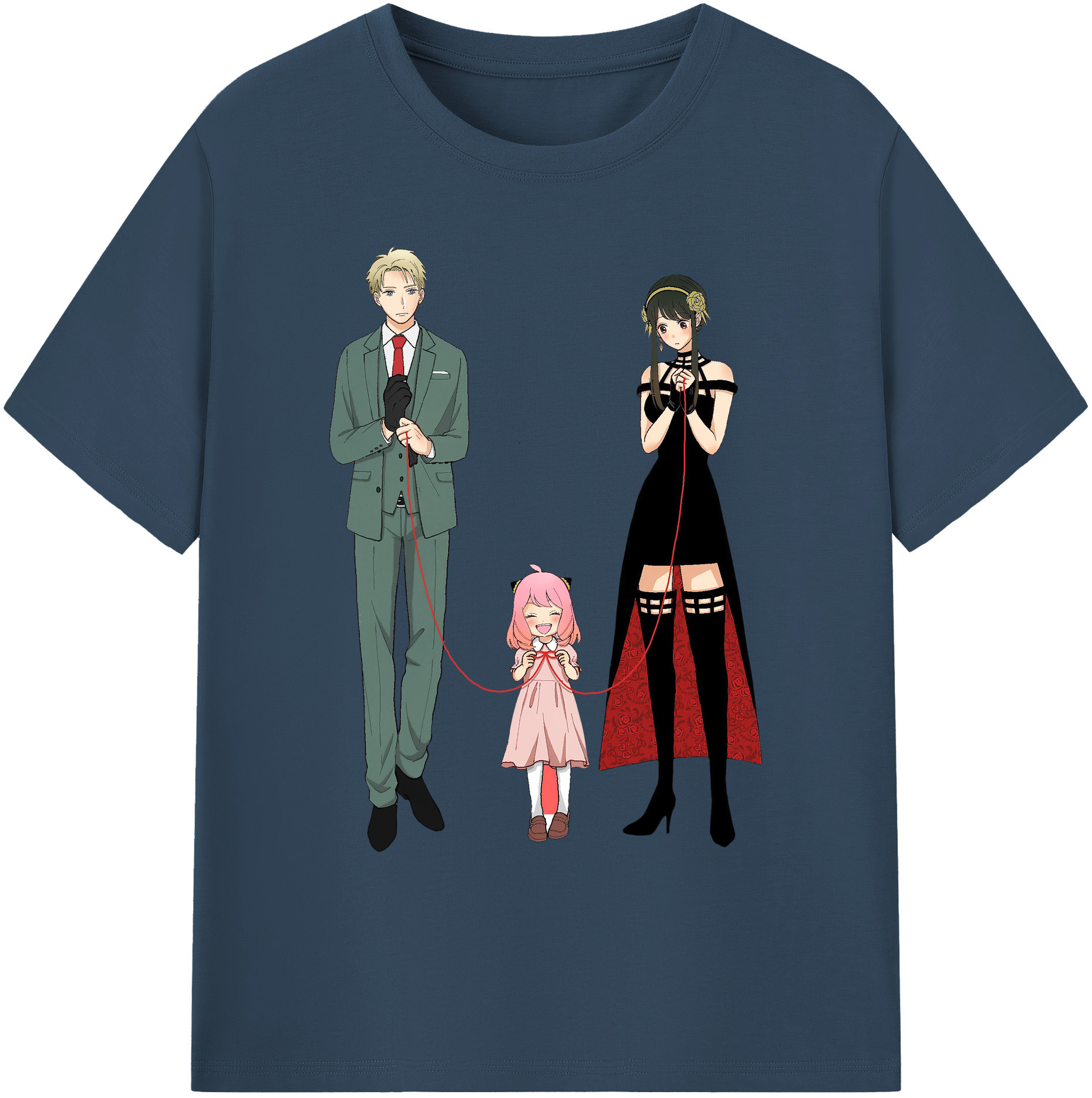 （画像用） SPY×FAMILY间谍家家酒 綿100％ メンズ半袖Tシャツ｜肌触りやわらか＆通気性