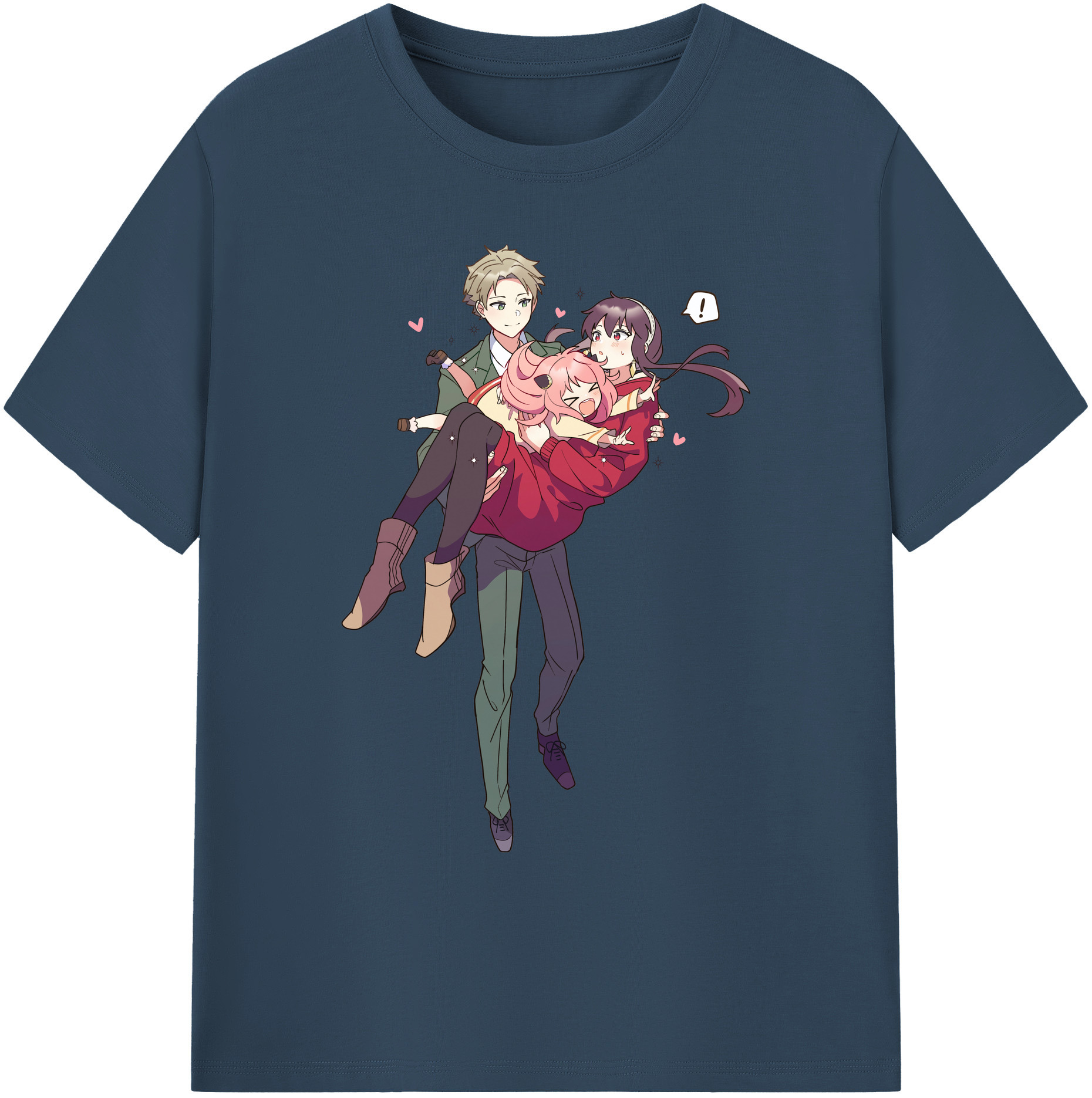 （画像用） SPY×FAMILY间谍家家酒 綿100％ メンズ半袖Tシャツ｜肌触りやわらか＆通気性